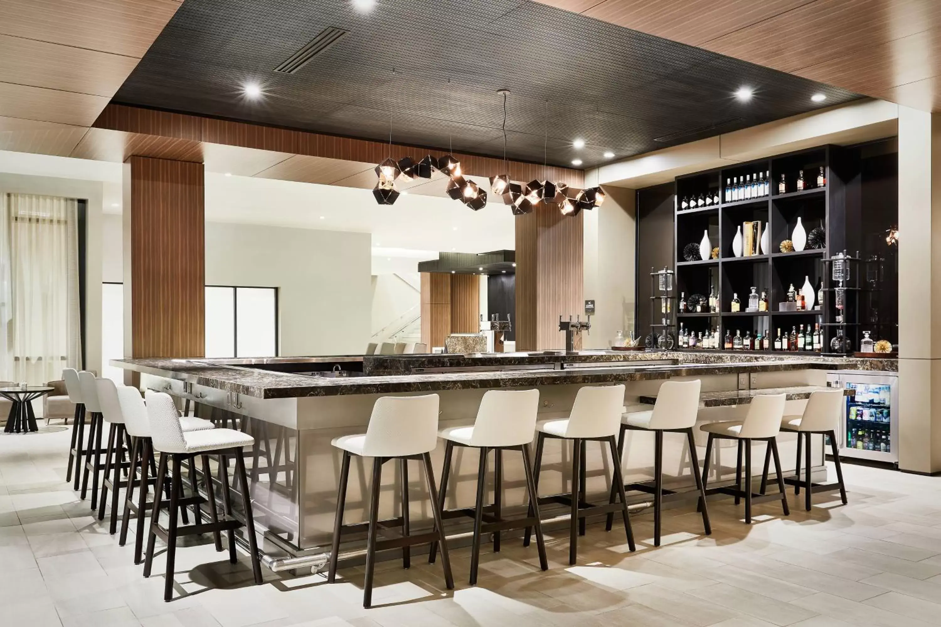 Lounge or bar, Lounge/Bar in AC by Marriott Hotel Huntsville Downtown