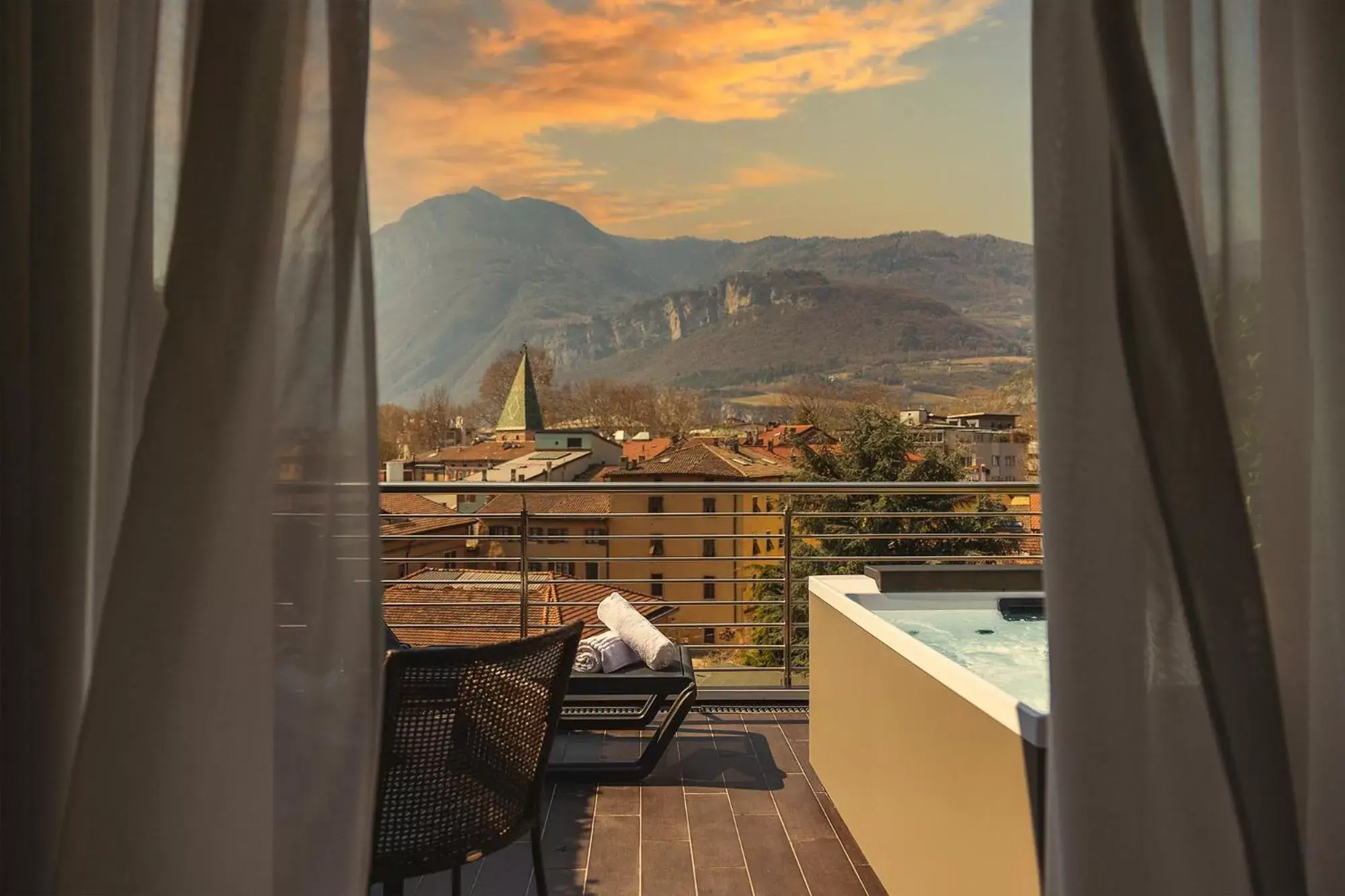 Balcony/Terrace, Mountain View in Hi Hotel - Wellness & Spa