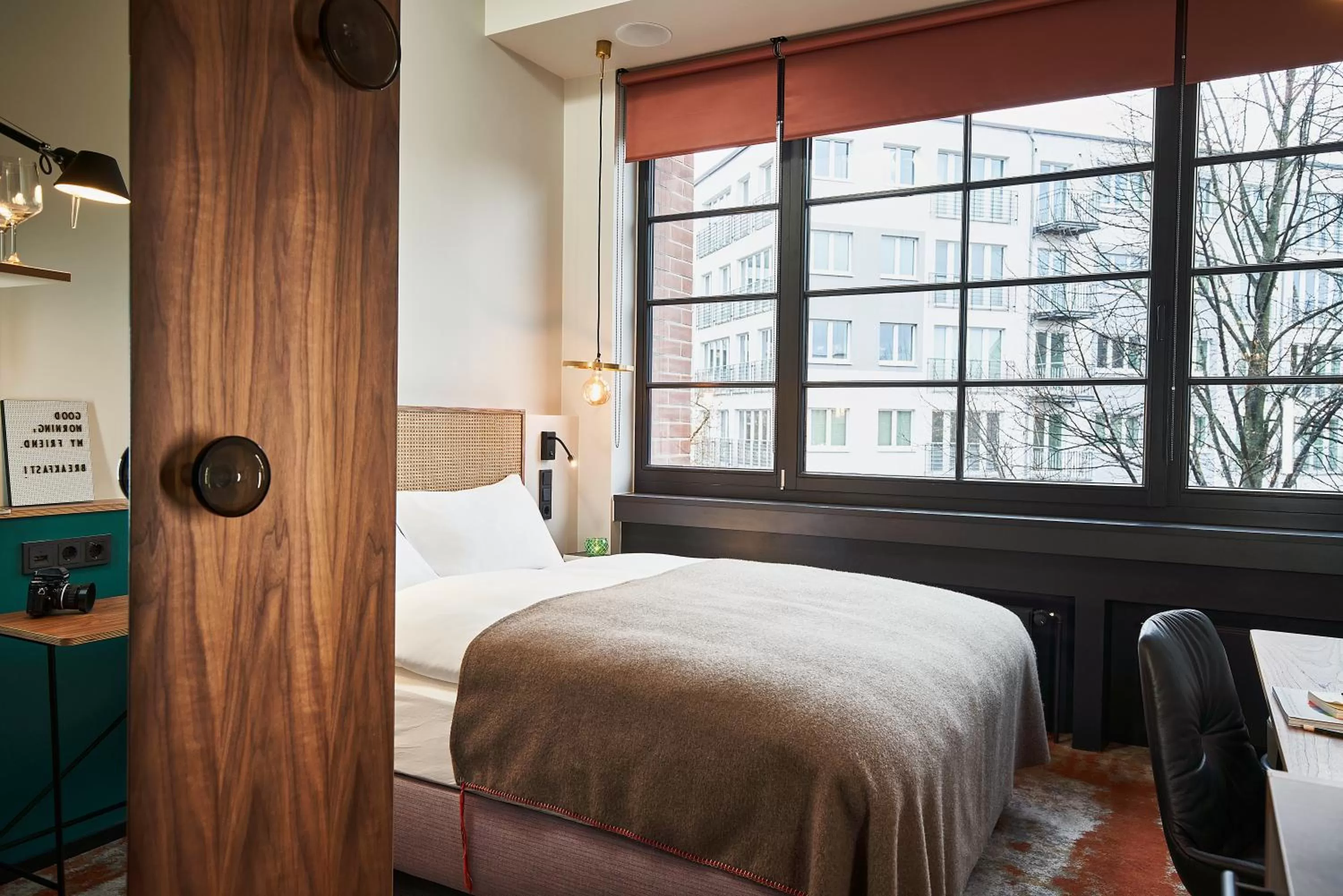 Photo of the whole room, Bed in hood house