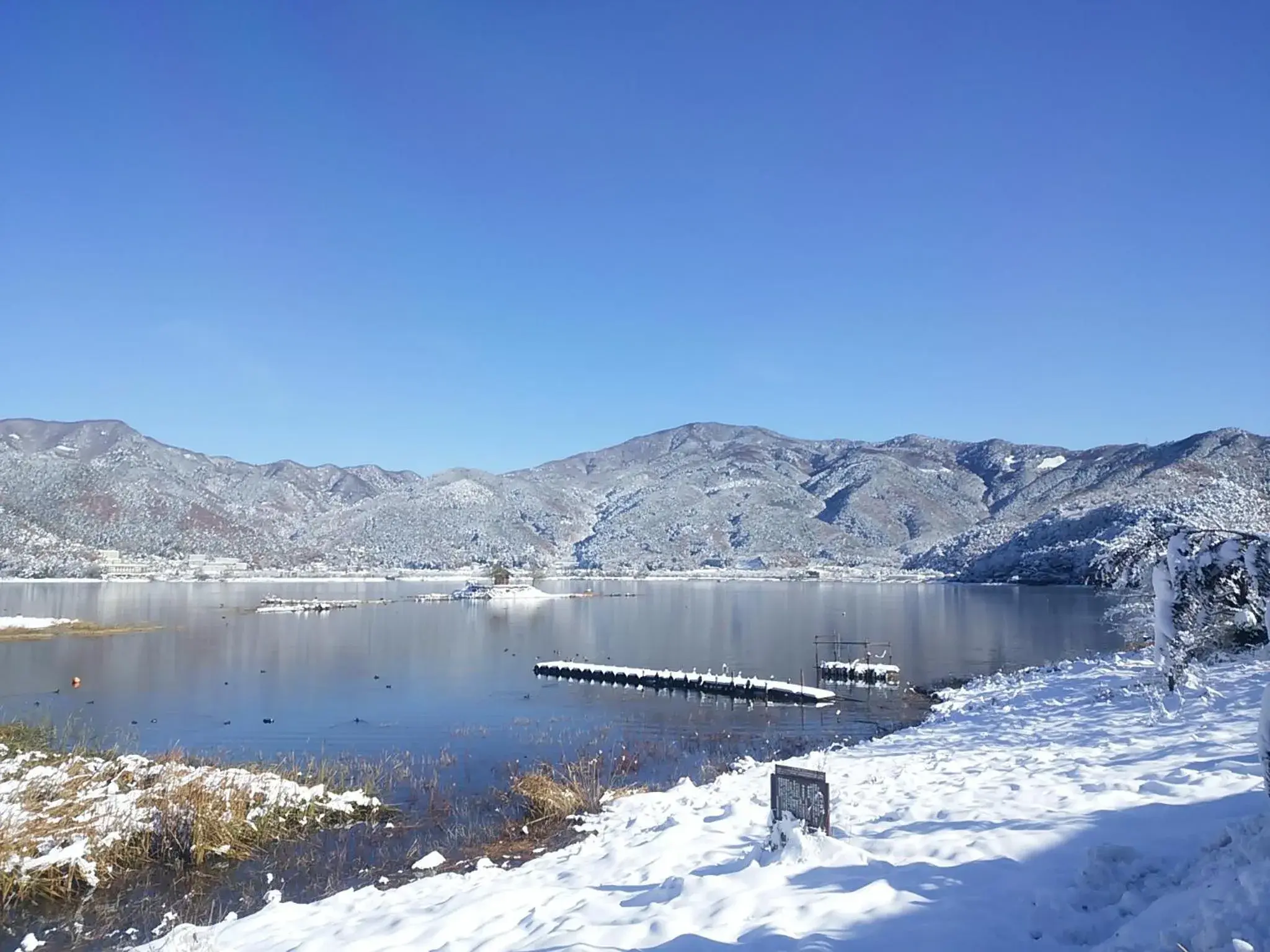 Lake view, Winter in Lakeland Hotel Mizunosato