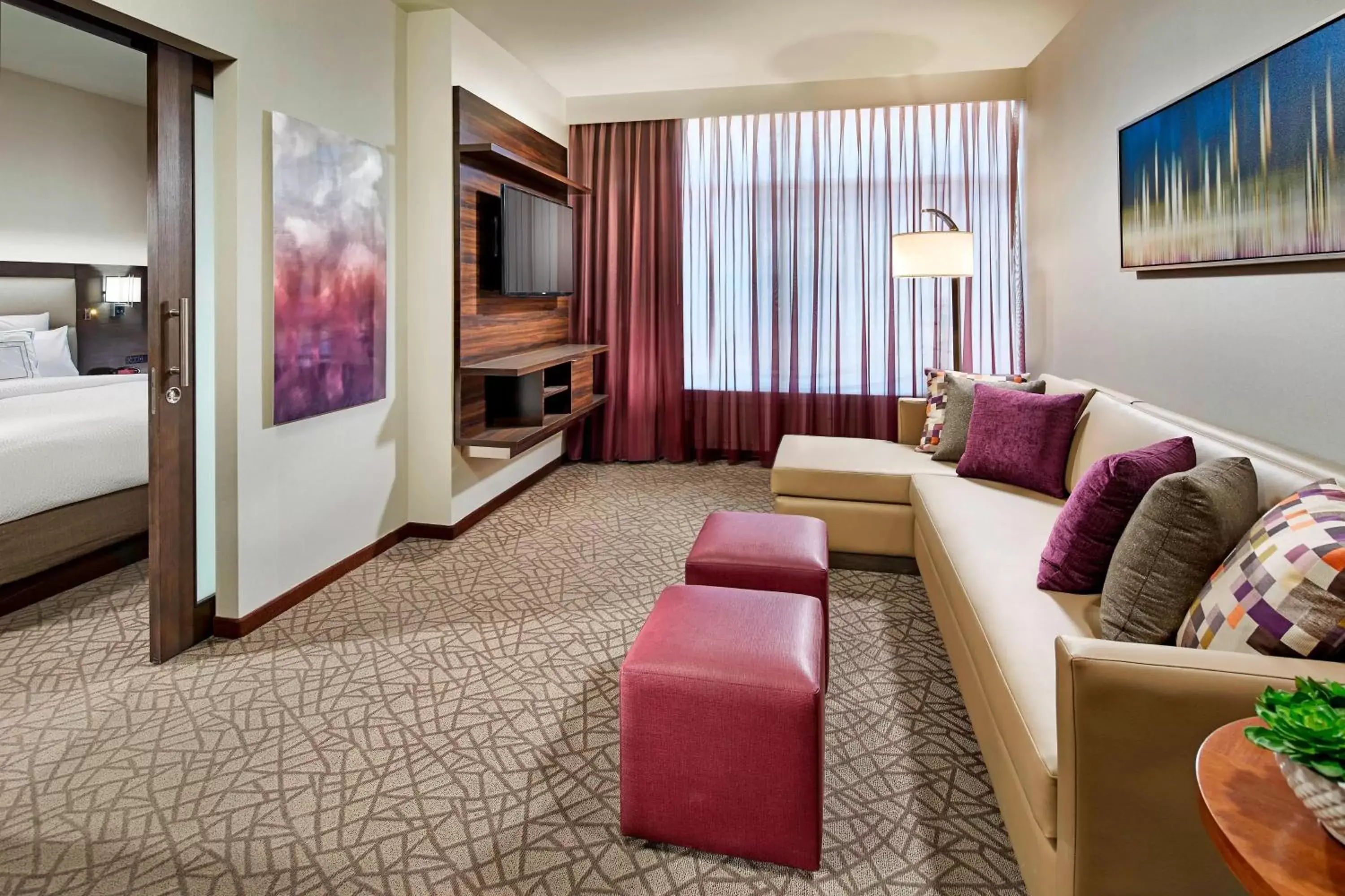 Living room, Seating Area in Residence Inn by Marriott at Anaheim Resort/Convention Center