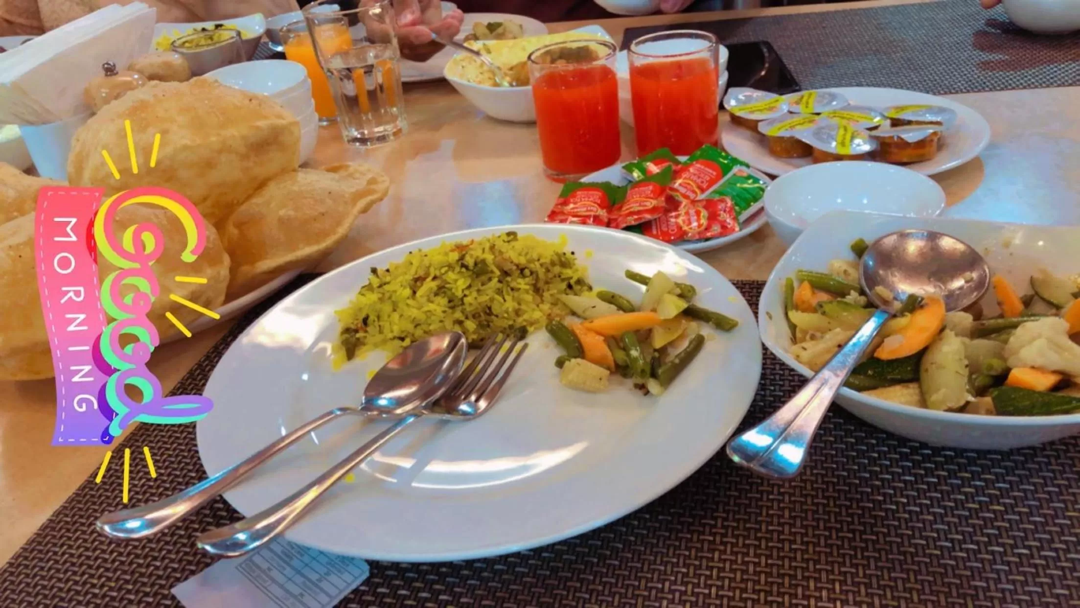 Food and drinks in Indraprastha Resort - Centrally Heated Rooms, with Gym, Games & Spa