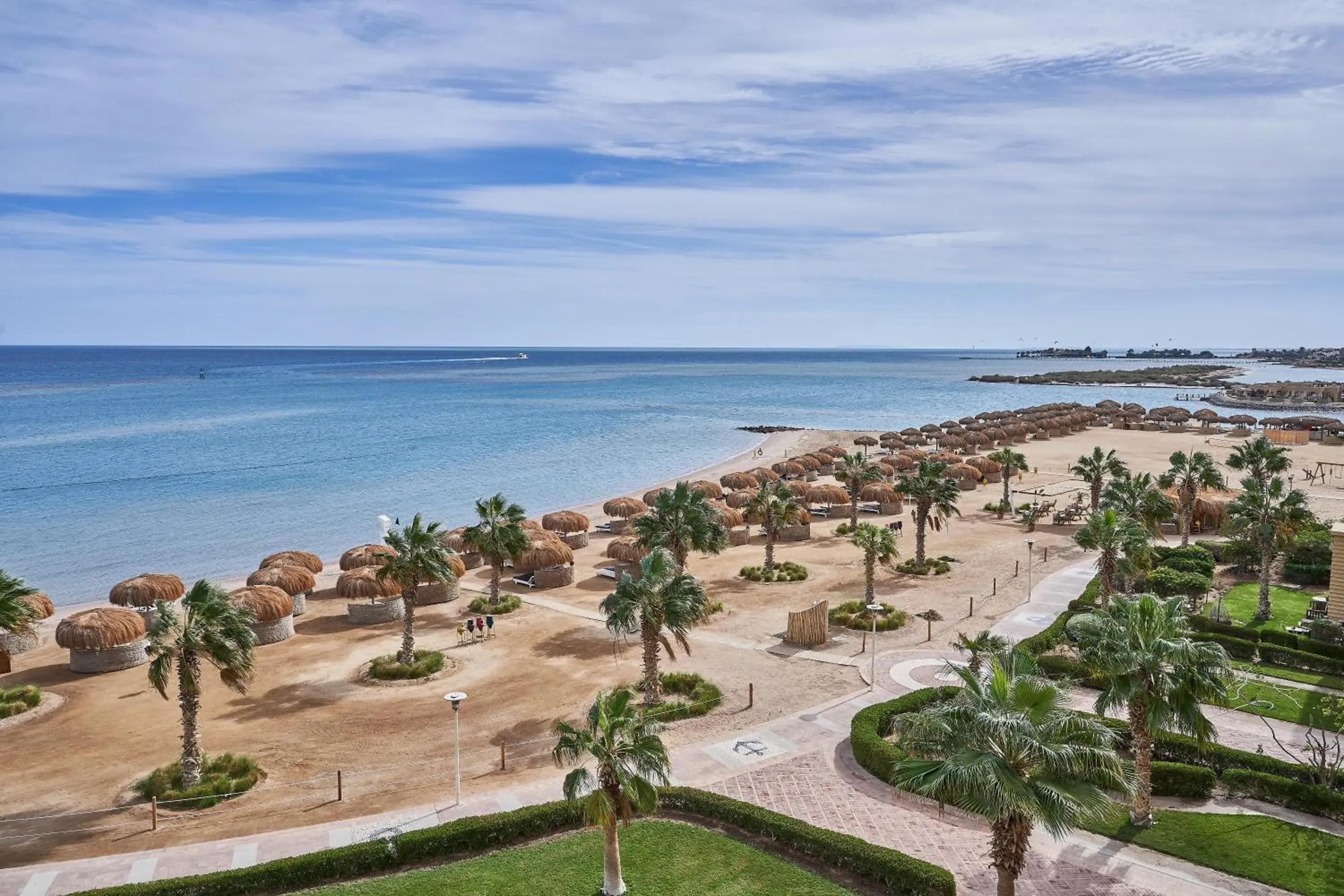 Beach, Bird's-eye View in Ali Pasha Hotel