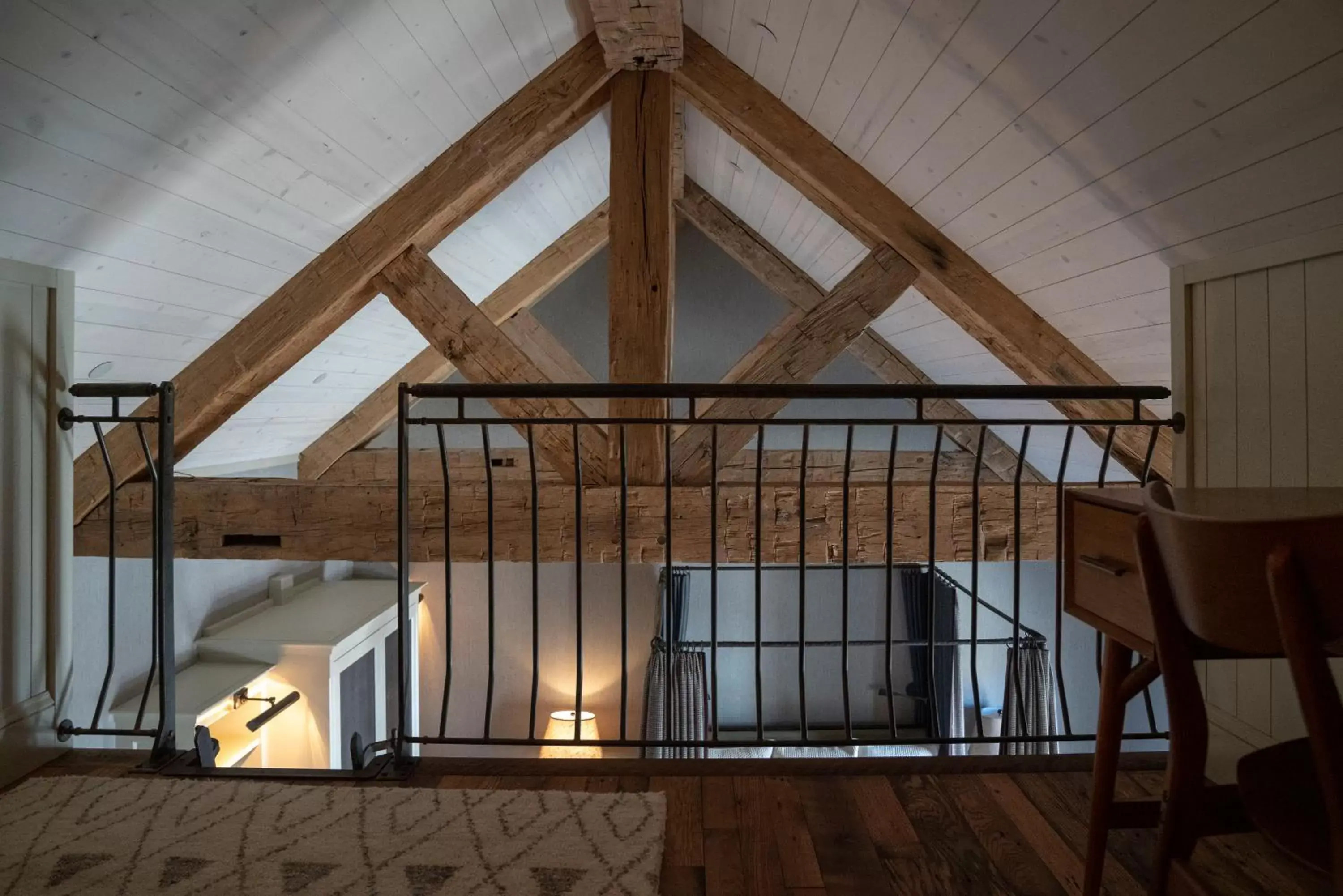 Seating area in Public House Lofts