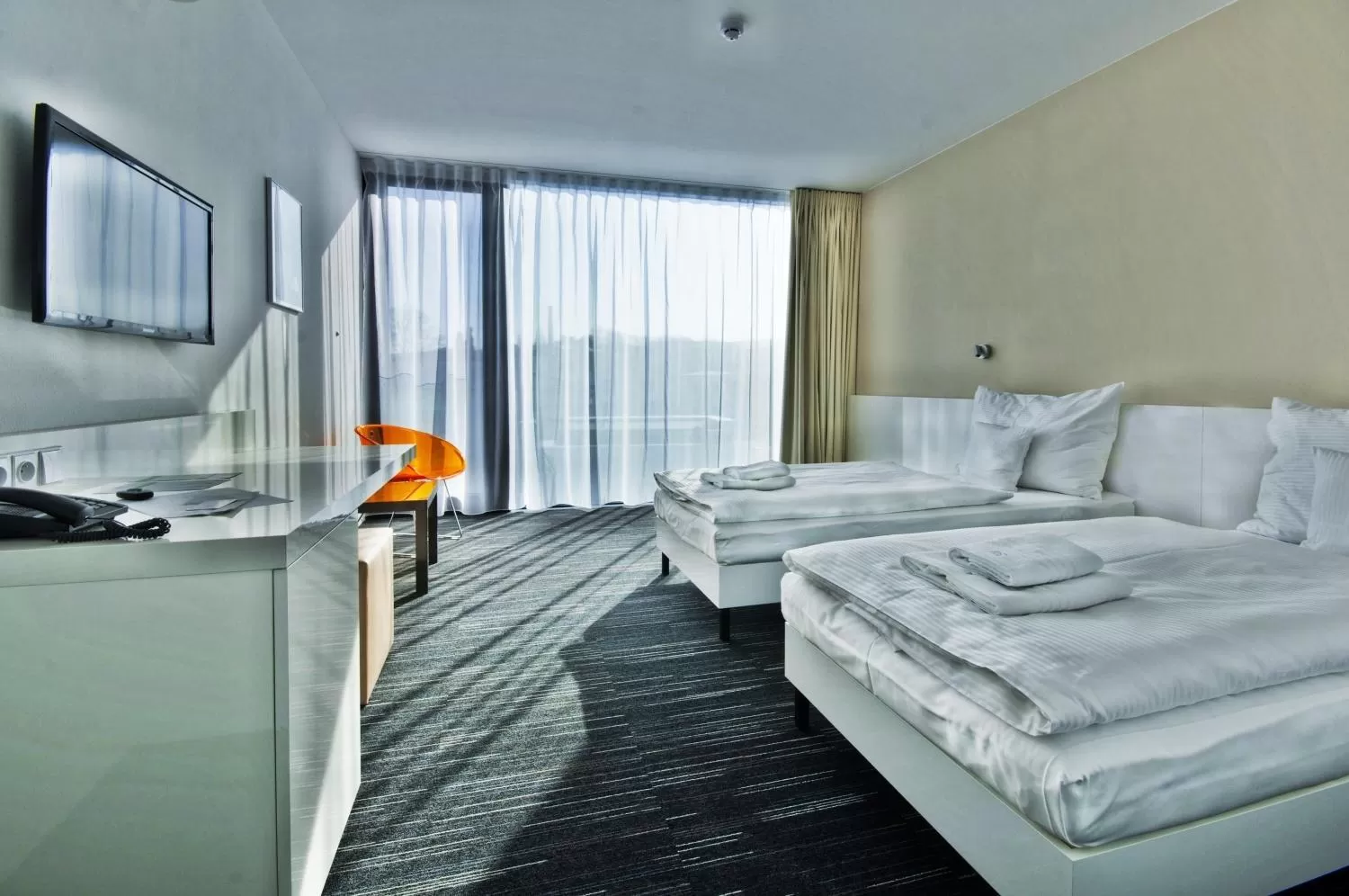 Bed in Fabrika Hotel