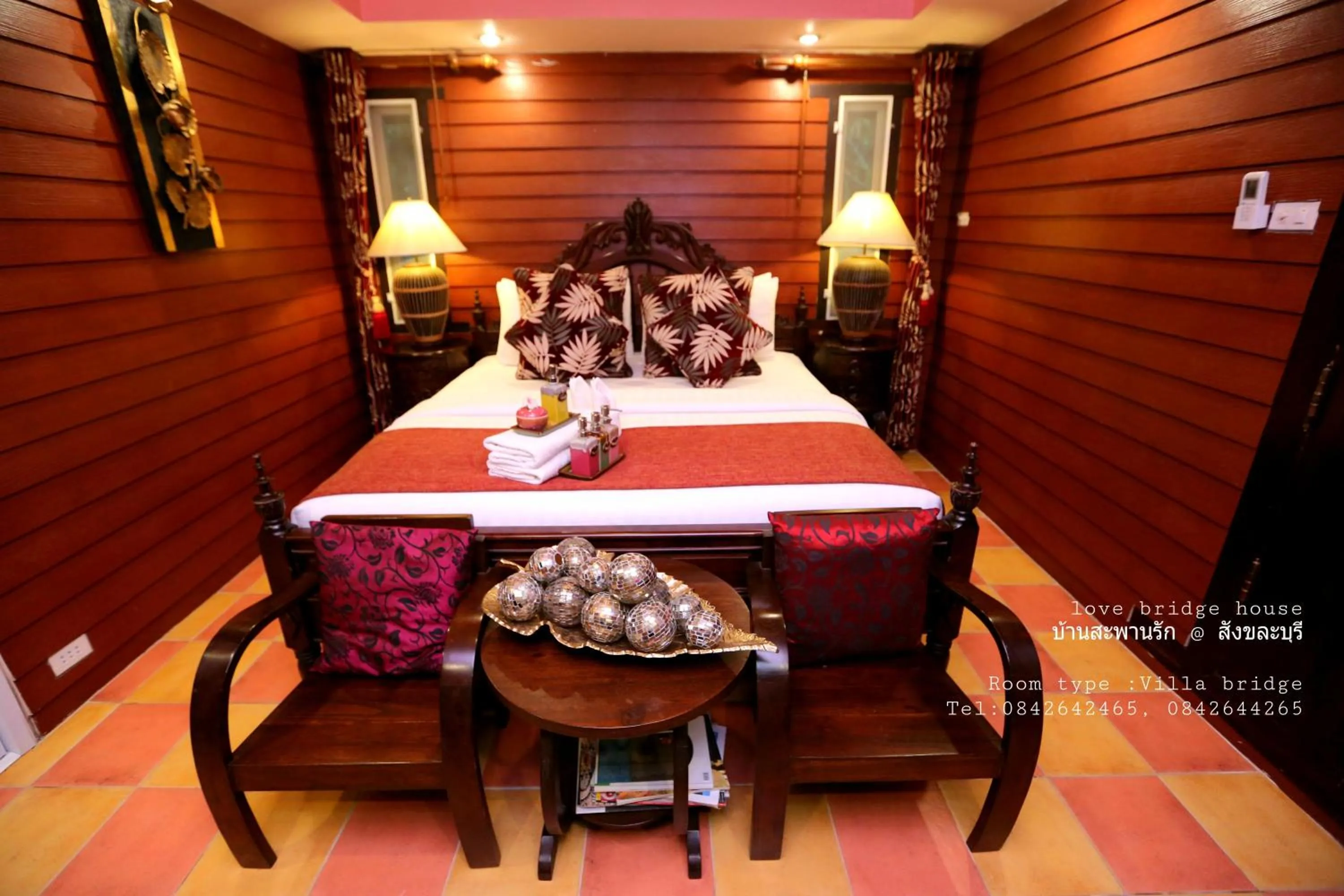 Bed in Love Bridge House บ้านสะพานรัก