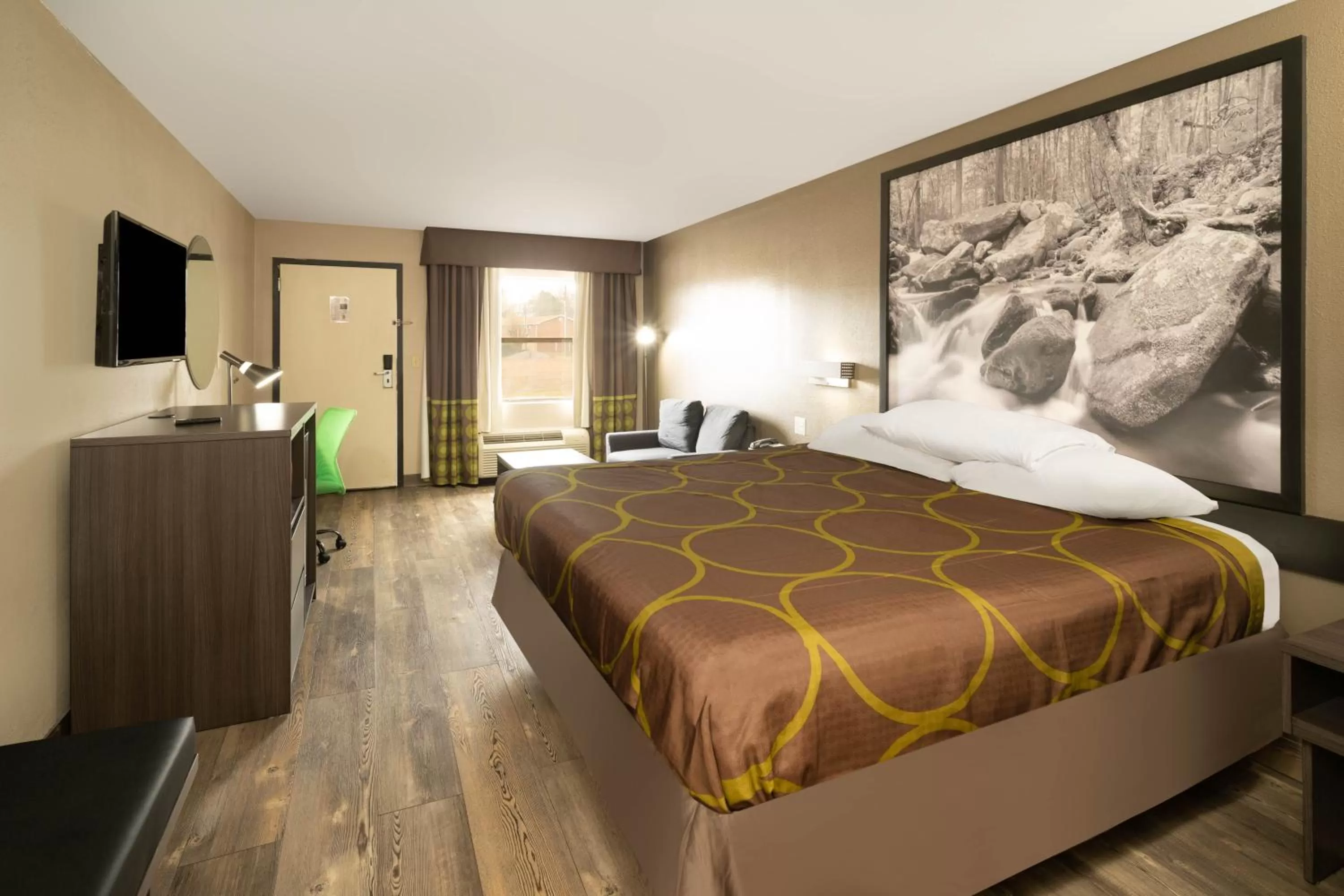 Bed in Super 8 by Wyndham Cleveland