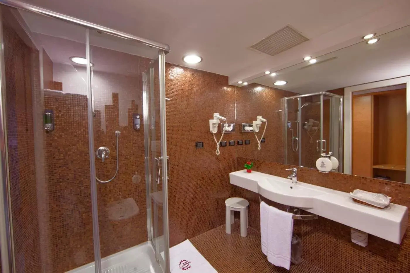 Shower, Bathroom in Hotel Orientale