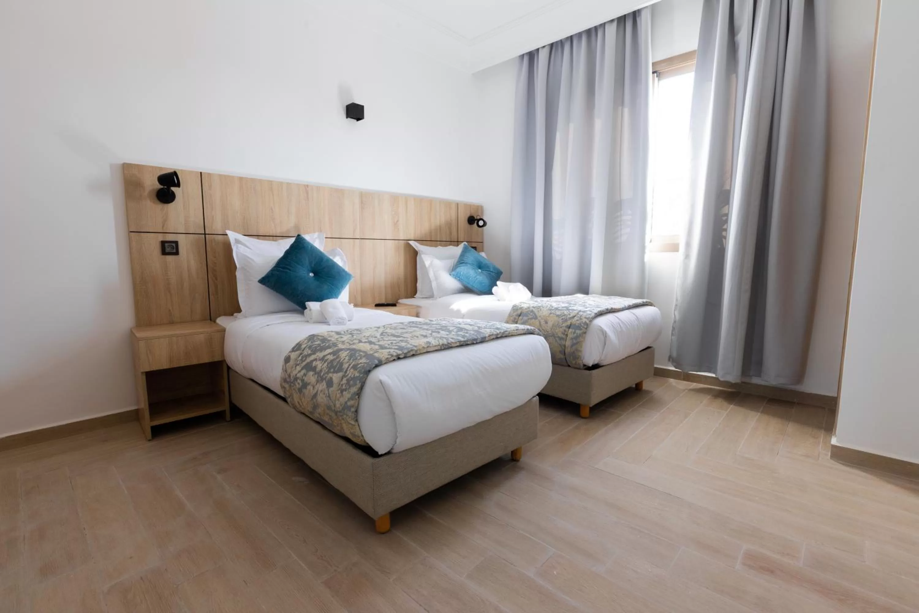 Bed in Karam City Hotel