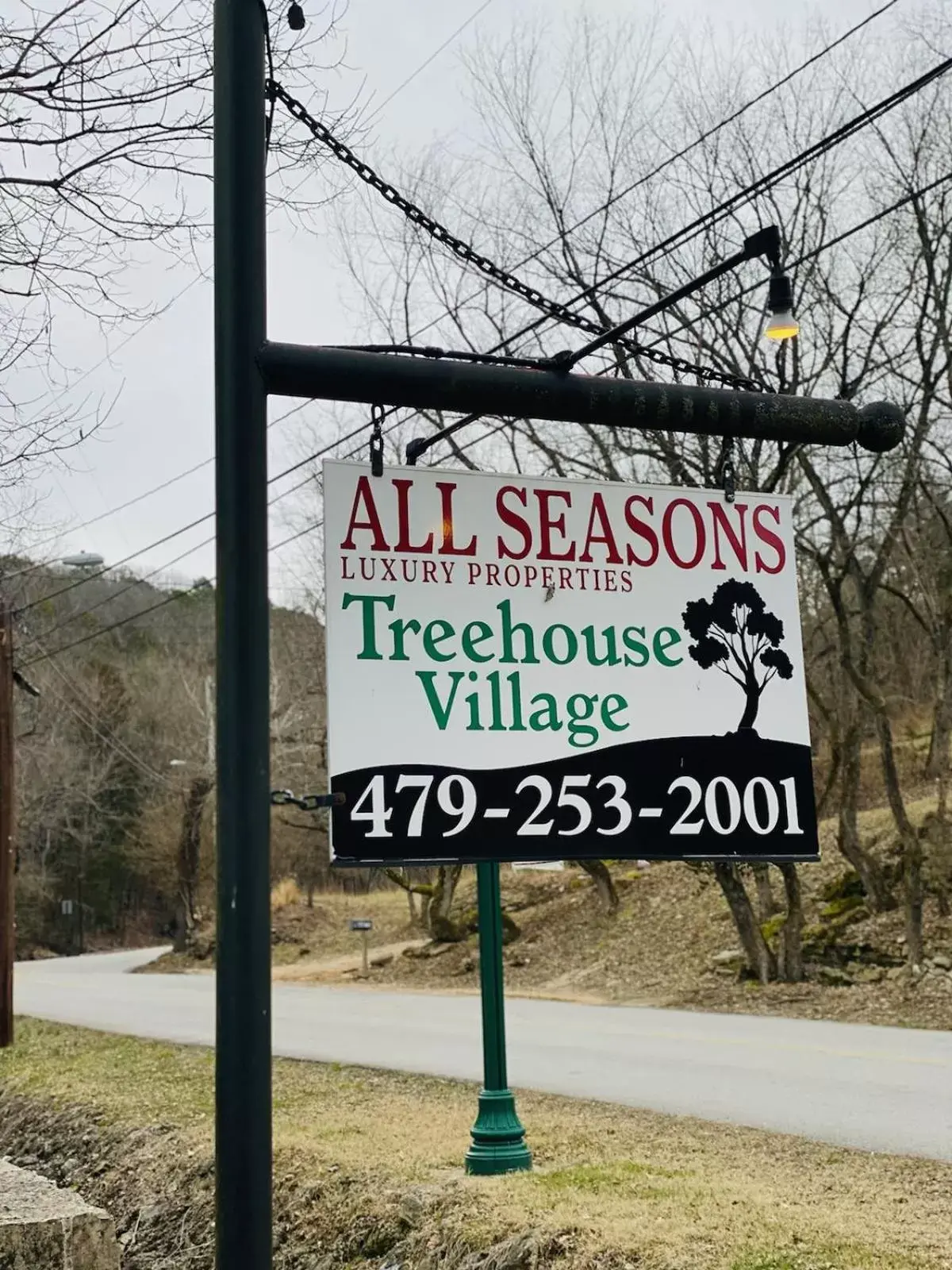 Property logo or sign in All Seasons Treehouse Village