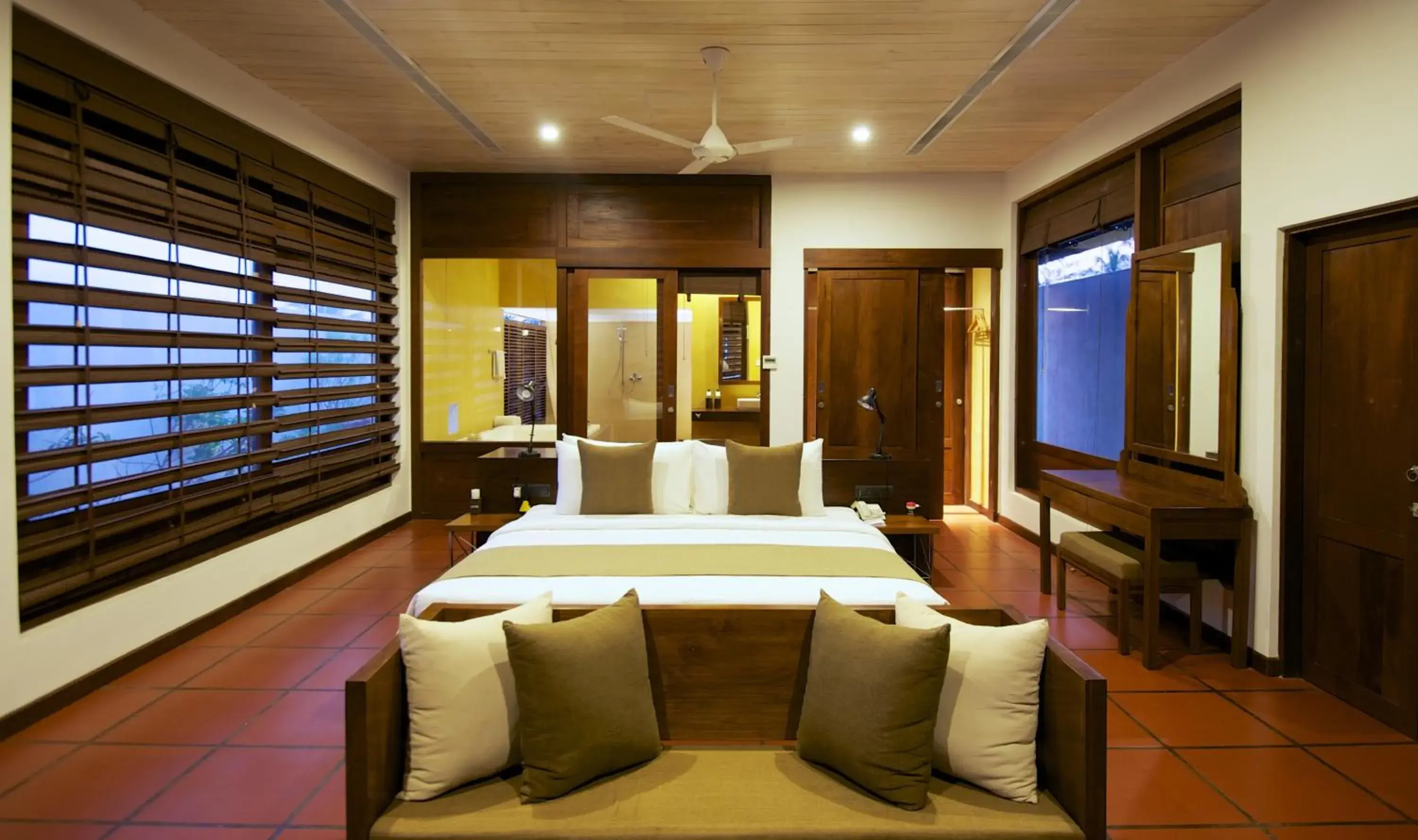 Bed in Jetwing Thalahena Villas