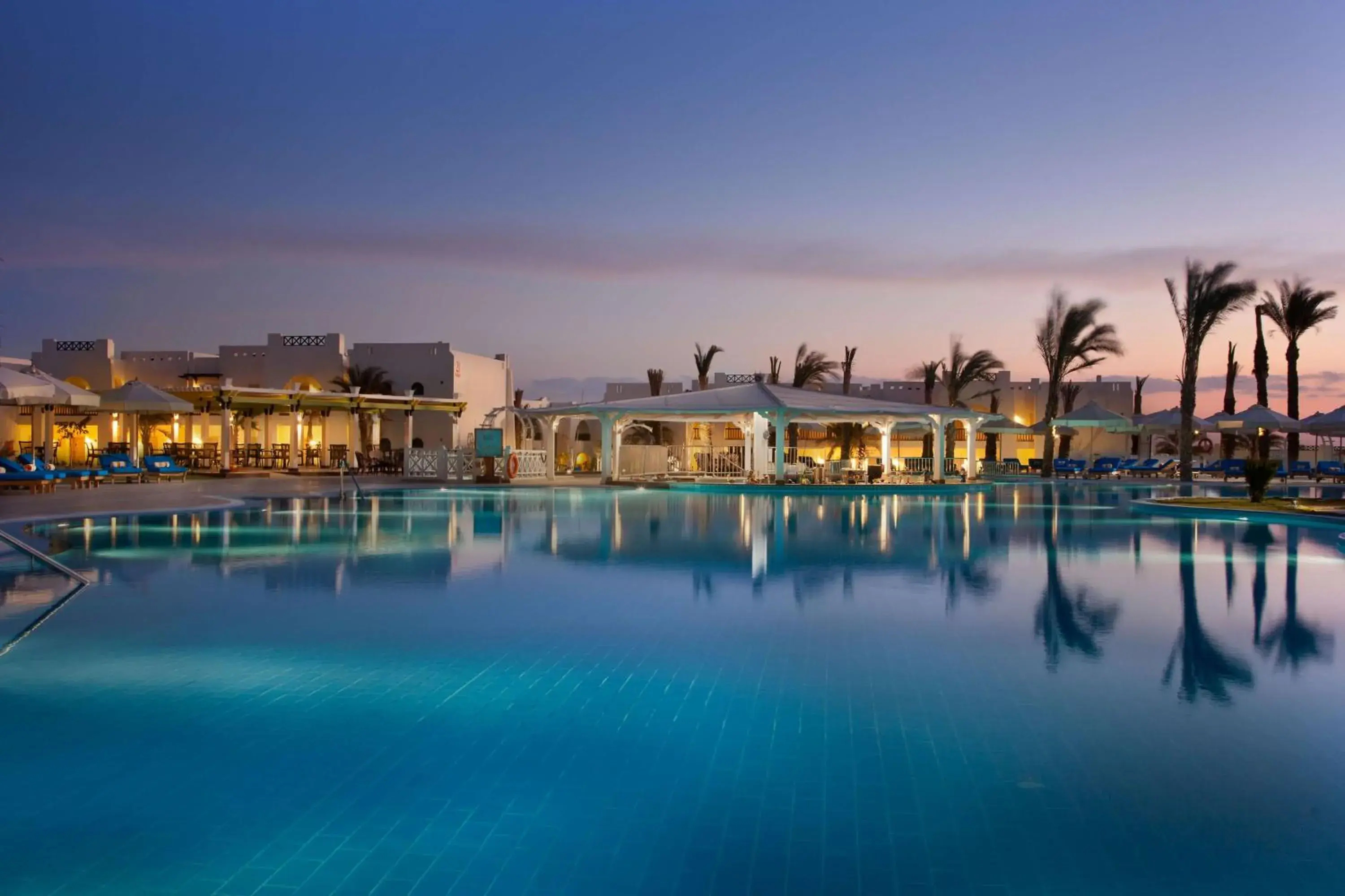 Lounge or bar, Swimming Pool in Hilton Marsa Alam Nubian Resort