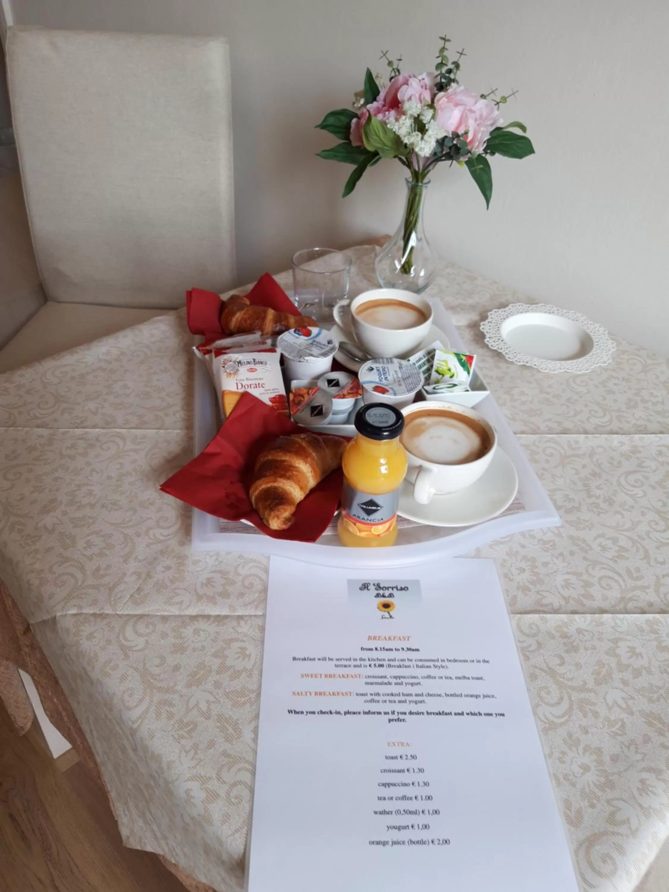 Breakfast in Il Sorriso