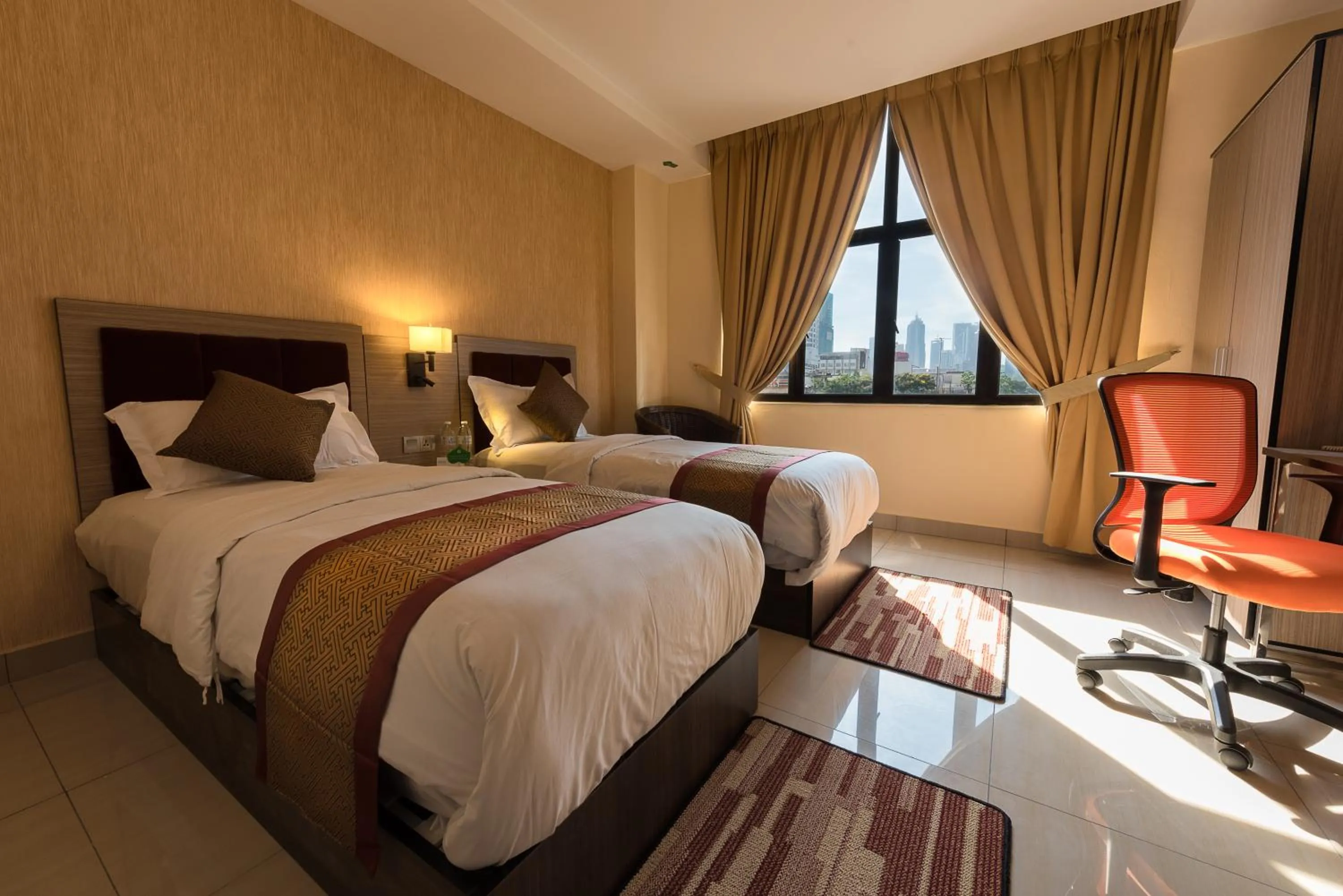 Bed in Dolphin Hotel, Chow Kit Kuala Lumpur