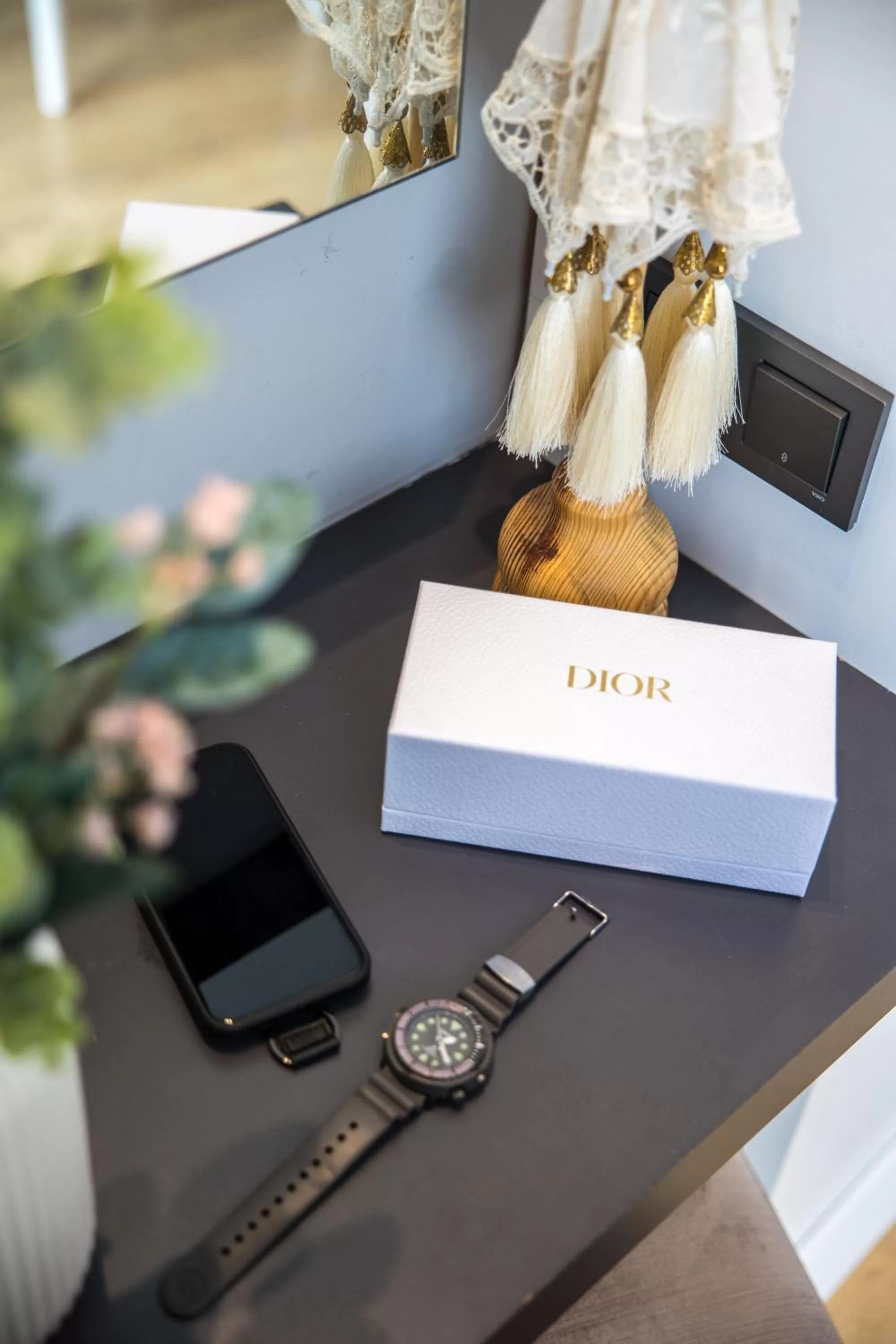 Text overlay in Niss Lara Hotel