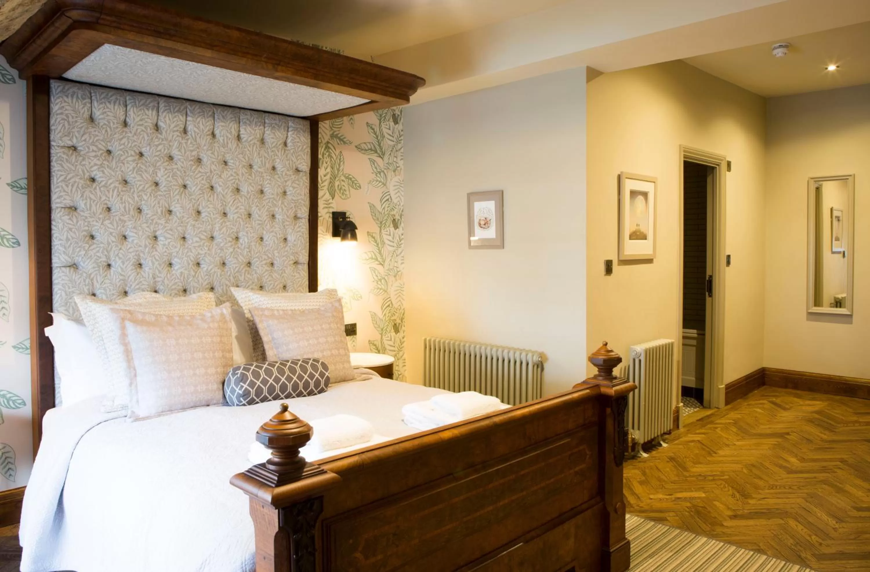 Bed in The Legh Arms Prestbury