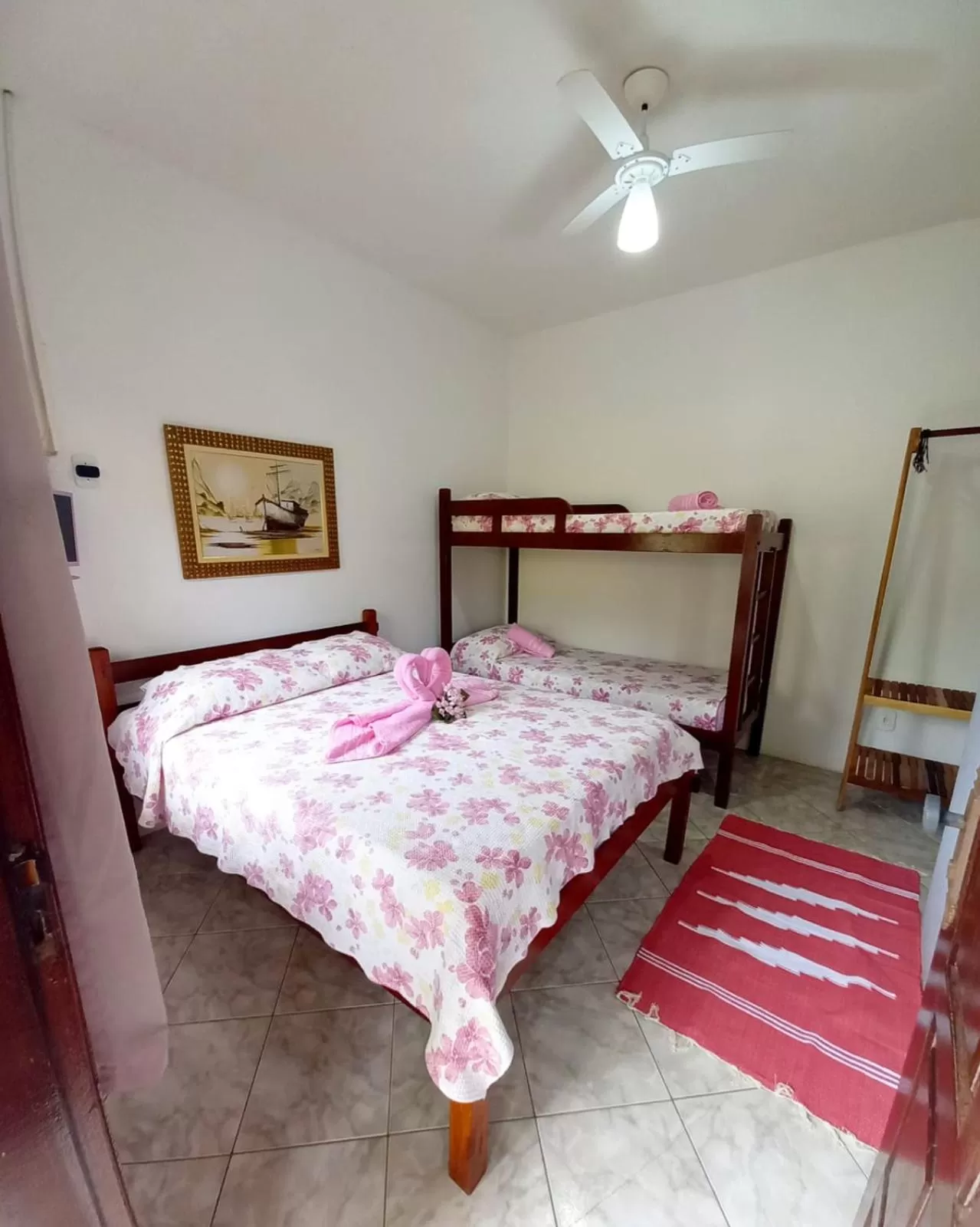 Bed in Pousada Recanto Das Emerências