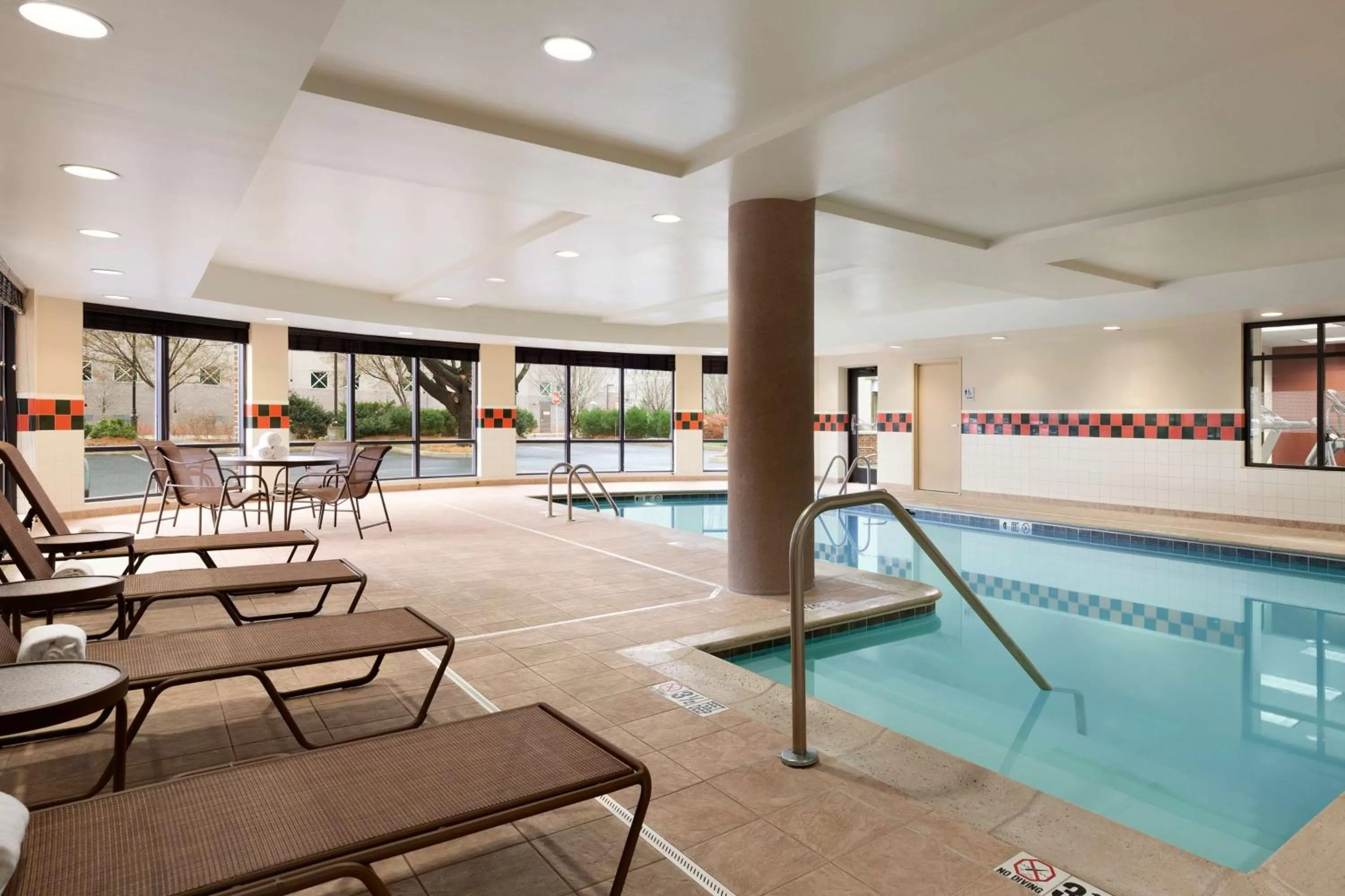 Pool view in Hampton Inn & Suites East Hartford