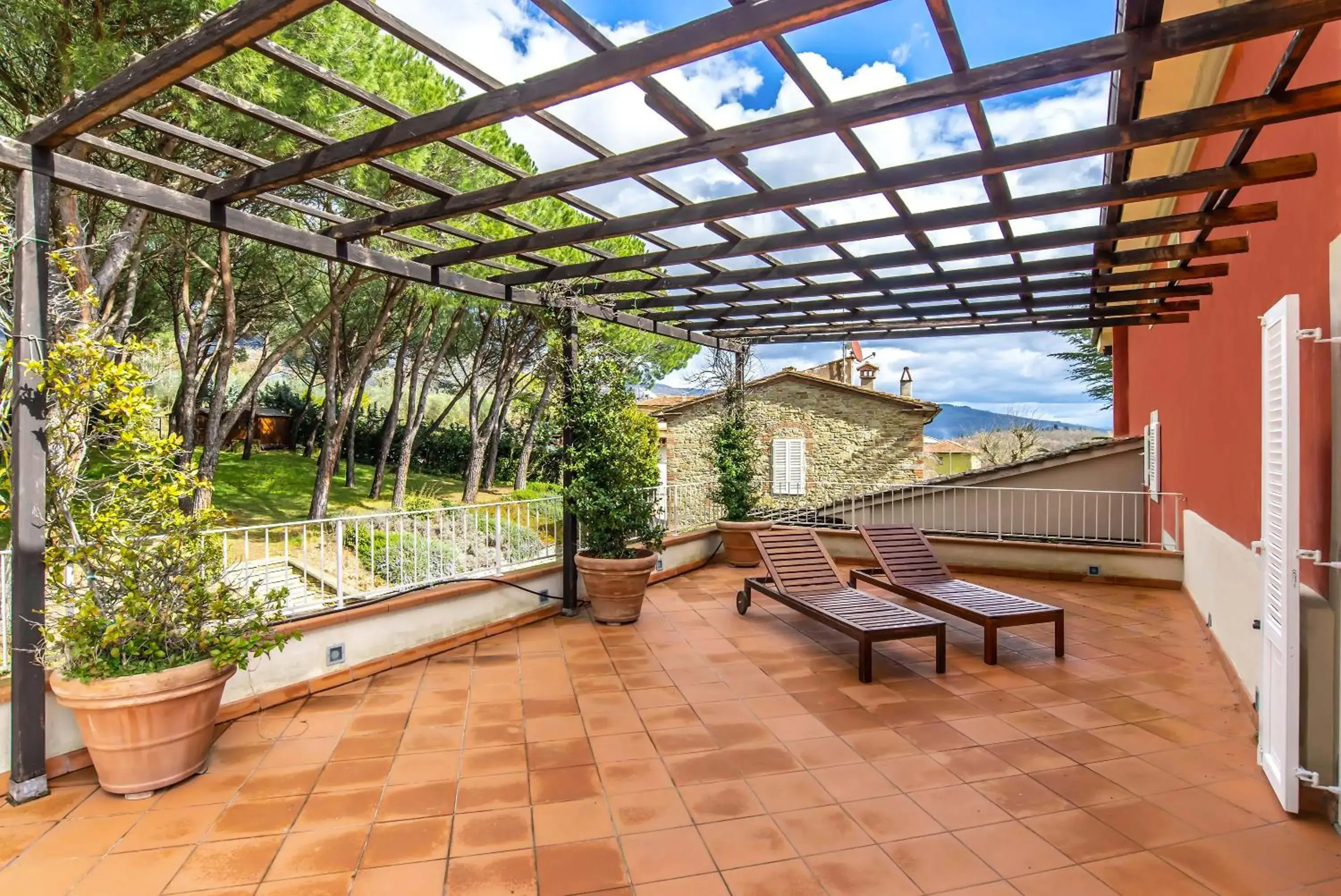 Balcony/Terrace in Villa Cassia di Baccano