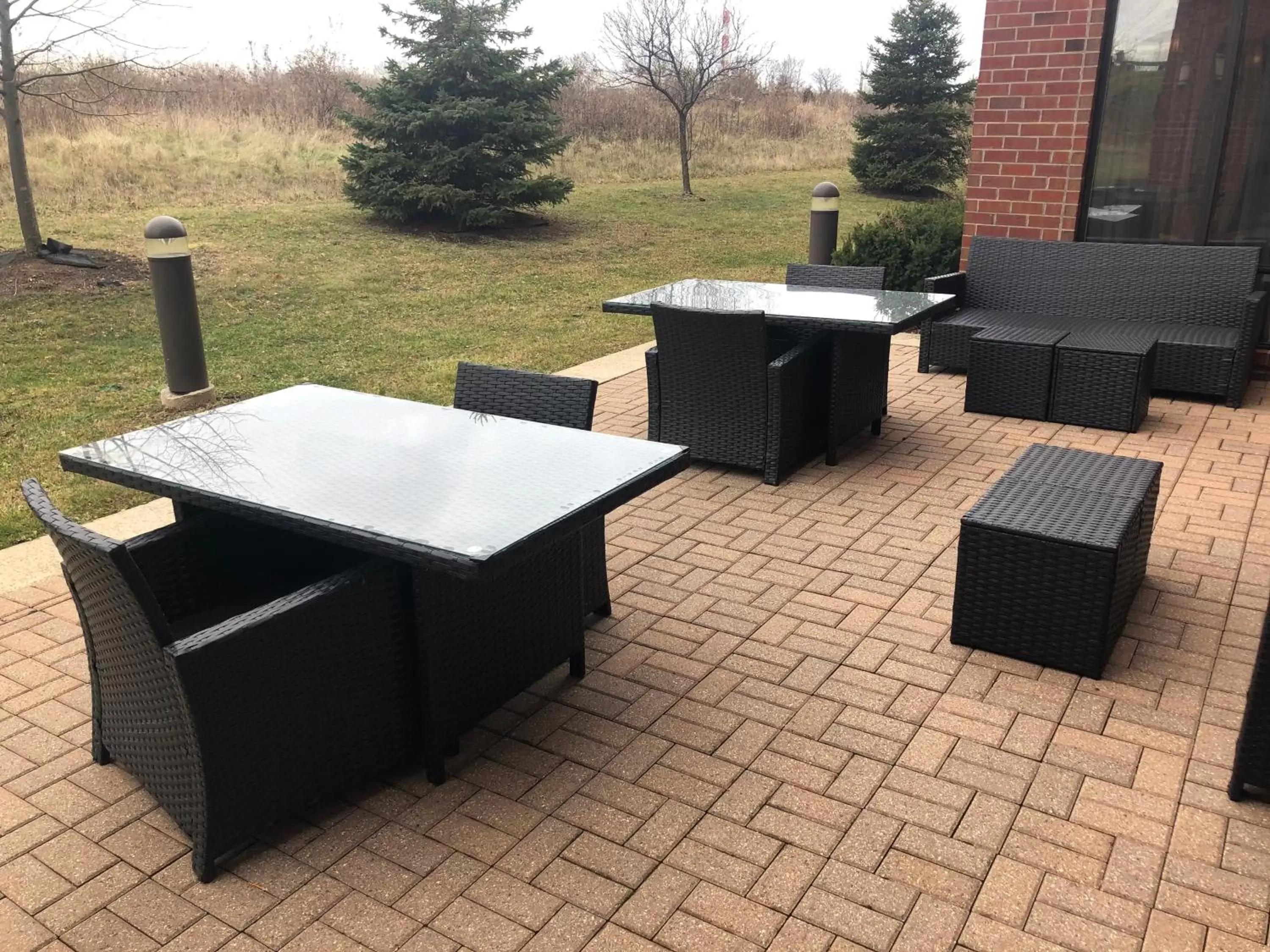 Patio in Holiday Inn Express Hotel & Suites Lansing-Dimondale, an IHG Hotel