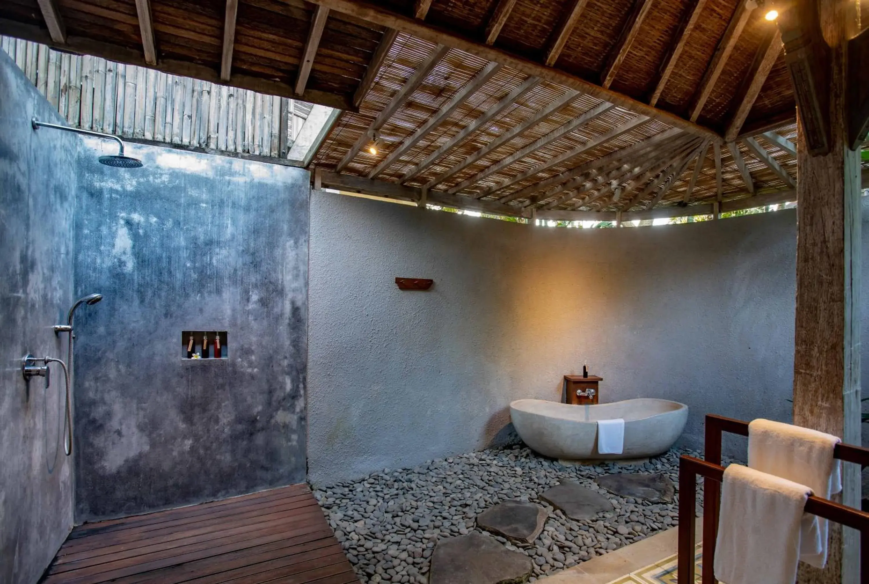 Hot Spring Bath, Bathroom in Arya Villas Ubud