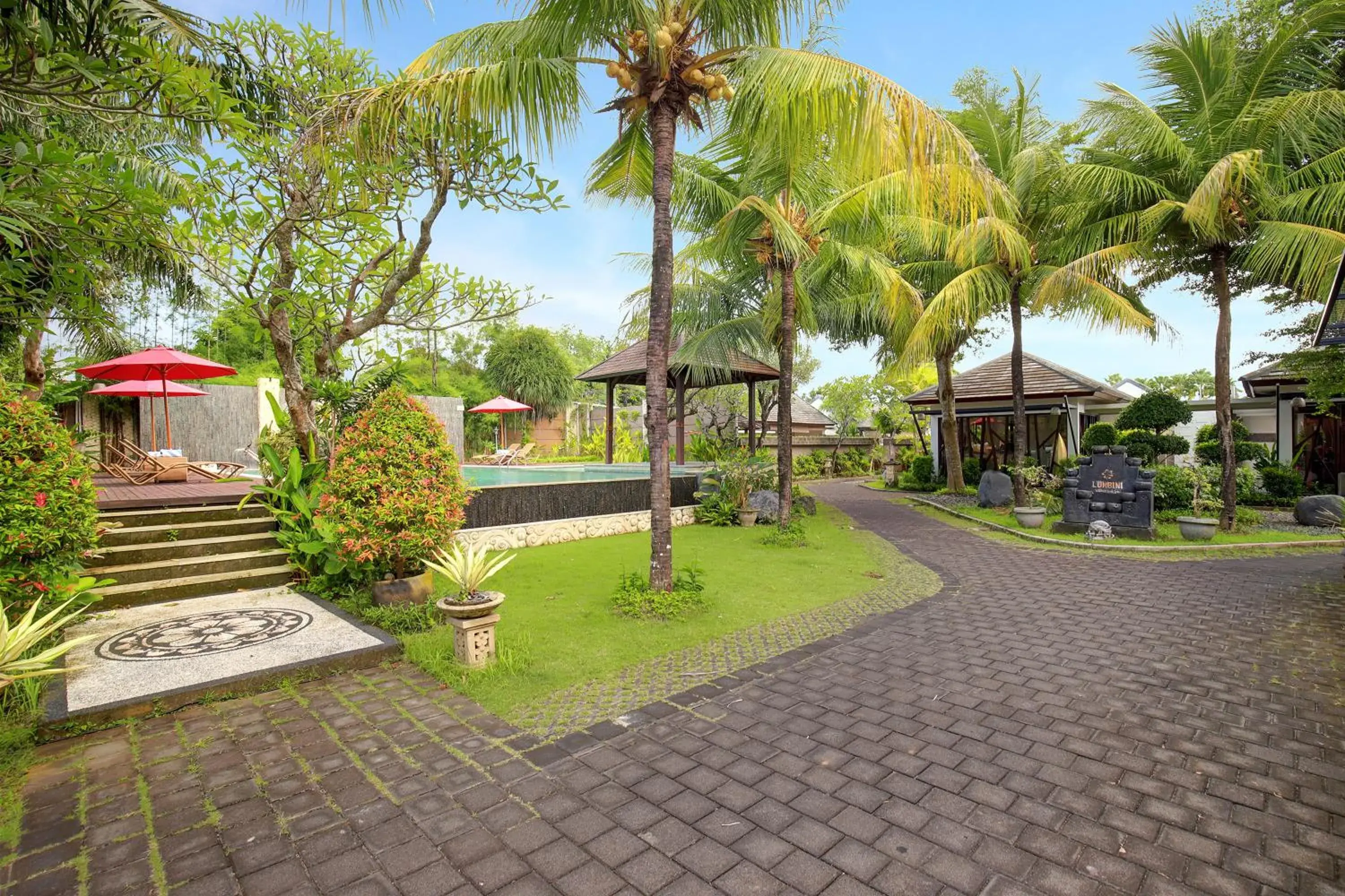 Garden view in Lumbini Luxury Villas and Spa