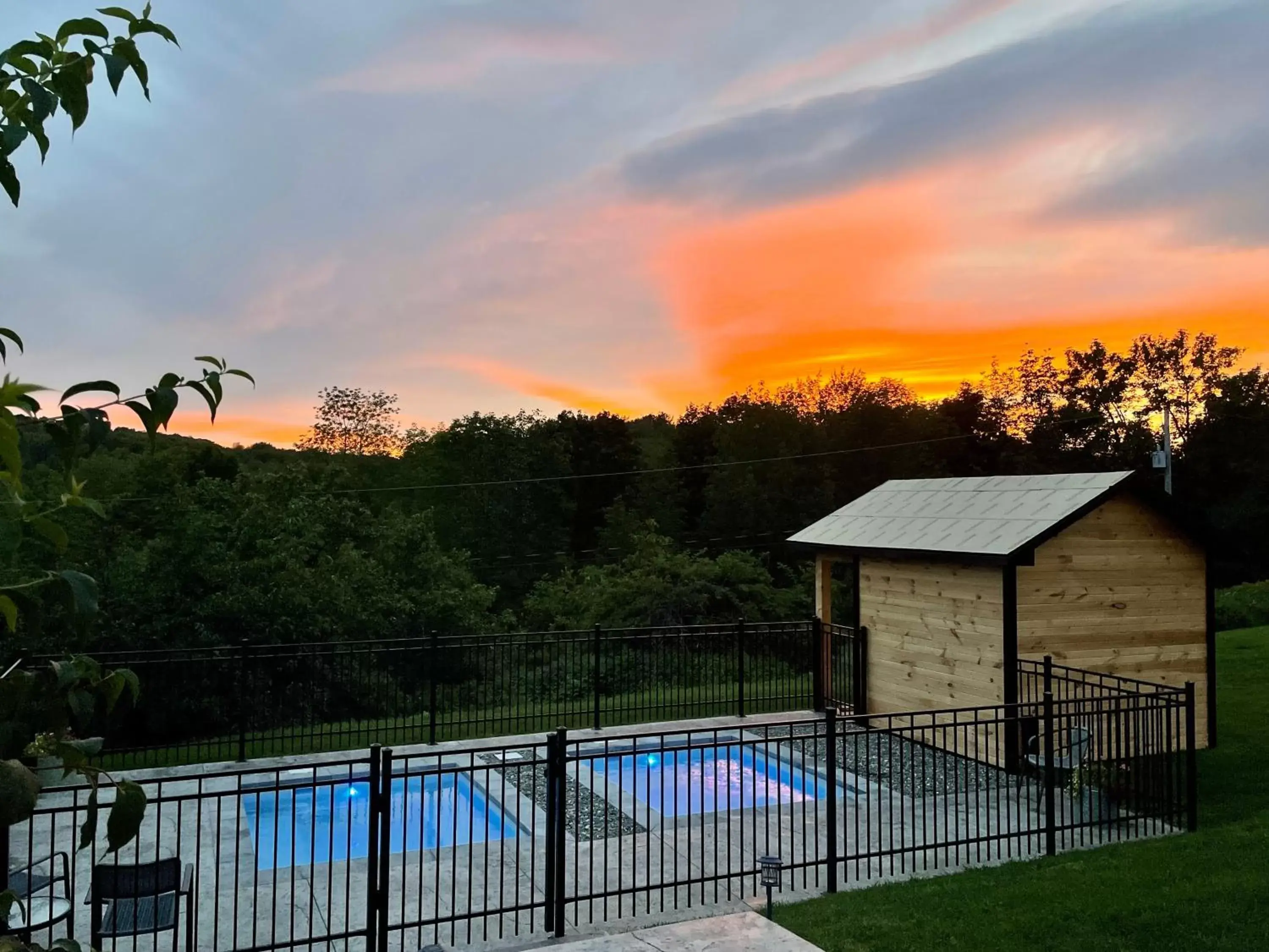 Pool View in Auberge Le Tricorne