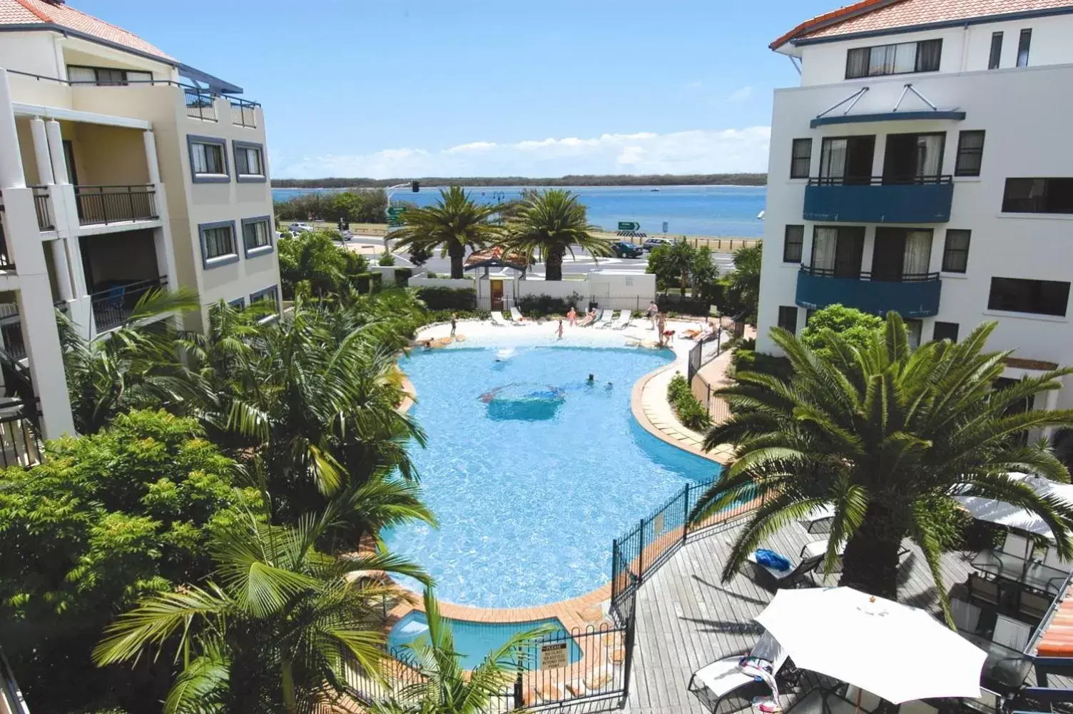 Beach, Pool View in Sandcastles On The Broadwater