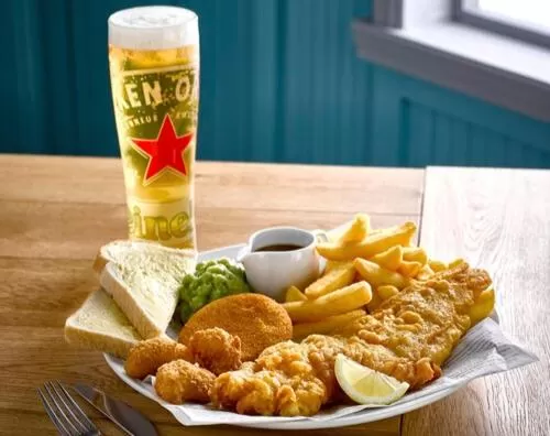 Food and drinks in George & Dragon, Conwy