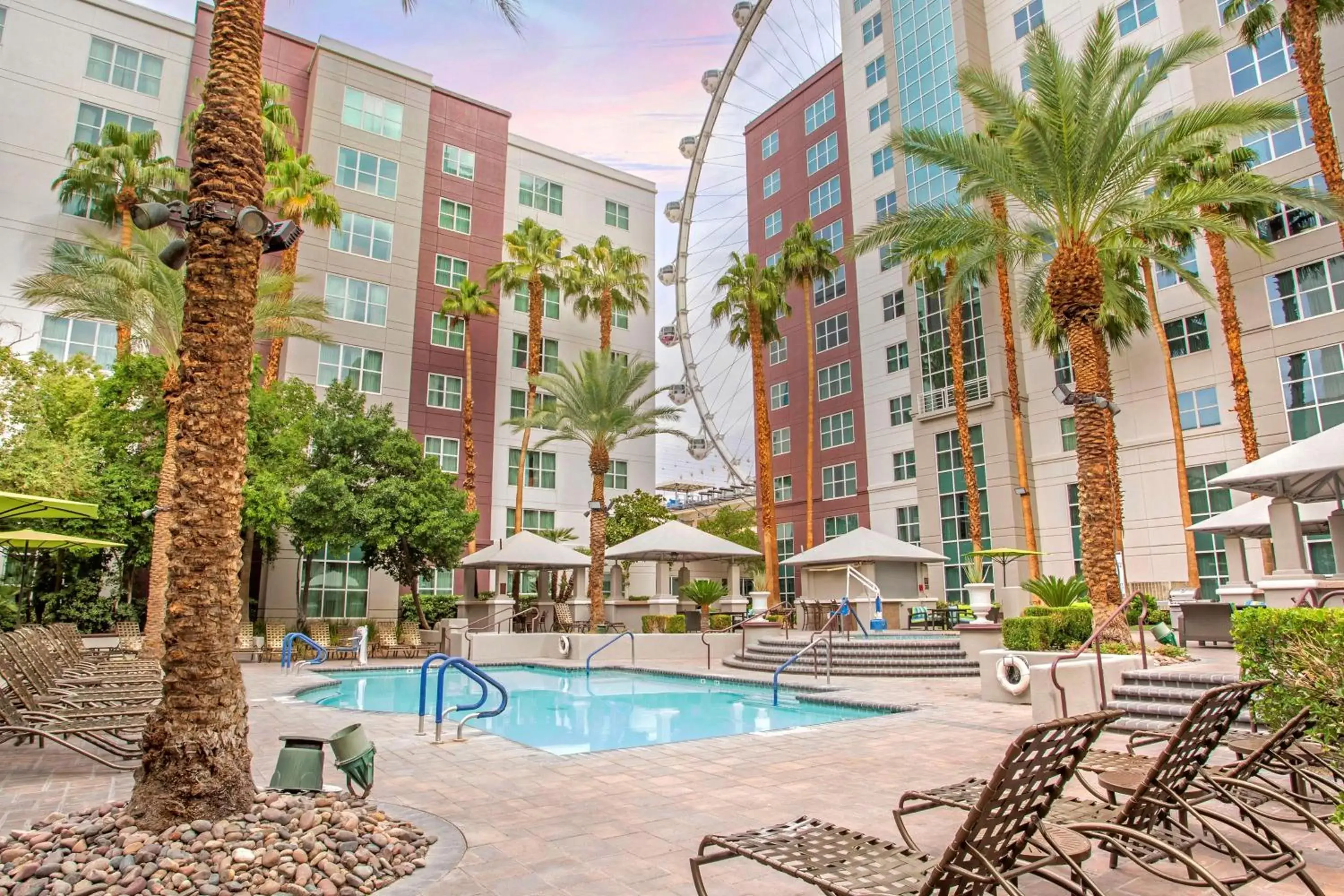 Pool view, Property Building in Hilton Grand Vacations Club Flamingo Las Vegas