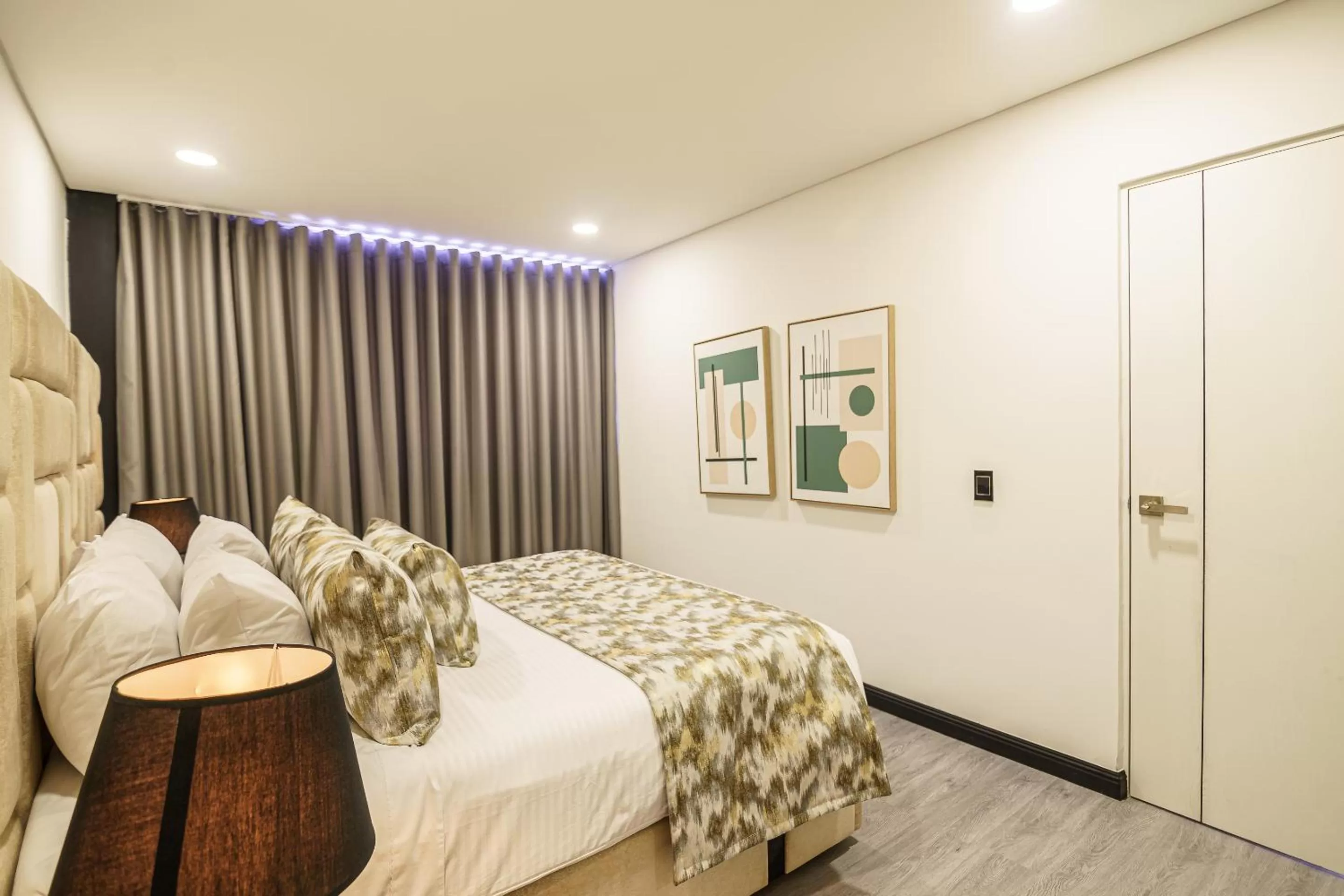 Bed in First Class Hotel