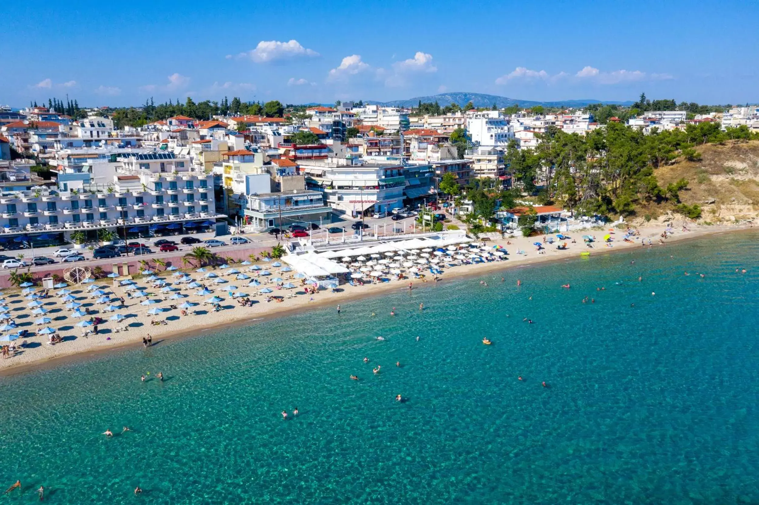 Beach, Bird's-eye View in Light Blue Hotel