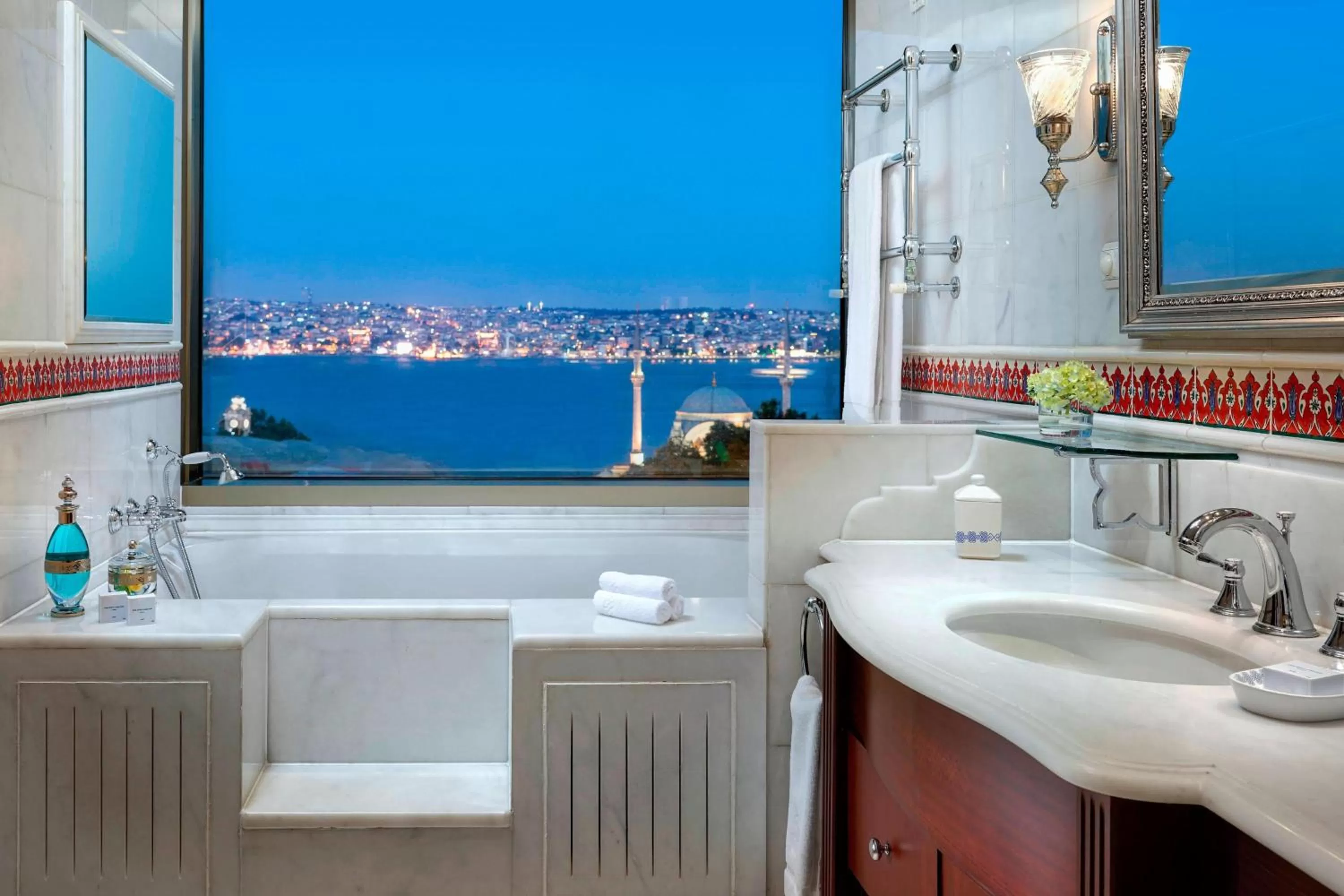 Bathroom in The Ritz-Carlton, Istanbul at the Bosphorus