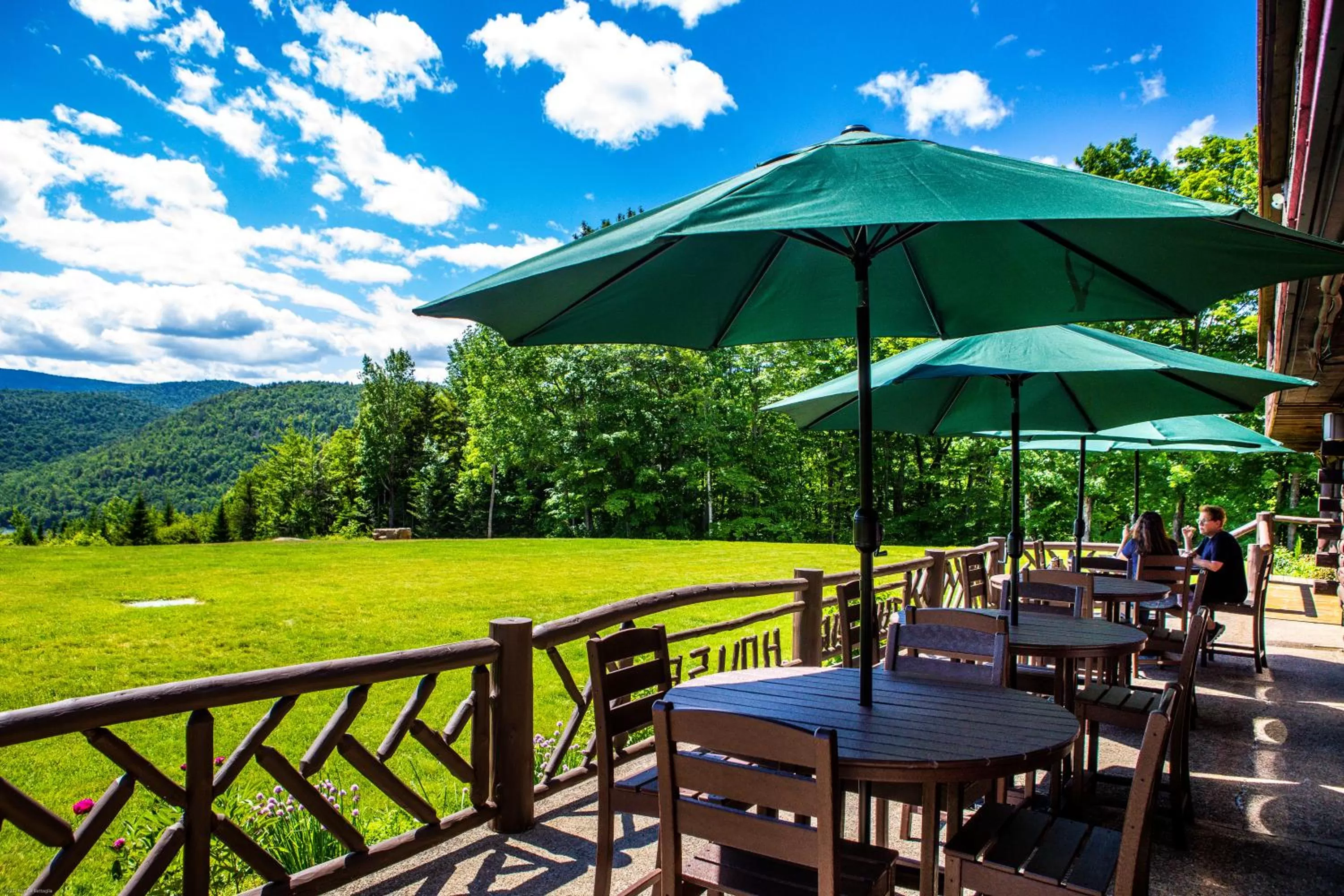 Patio in Garnet Hill Lodge