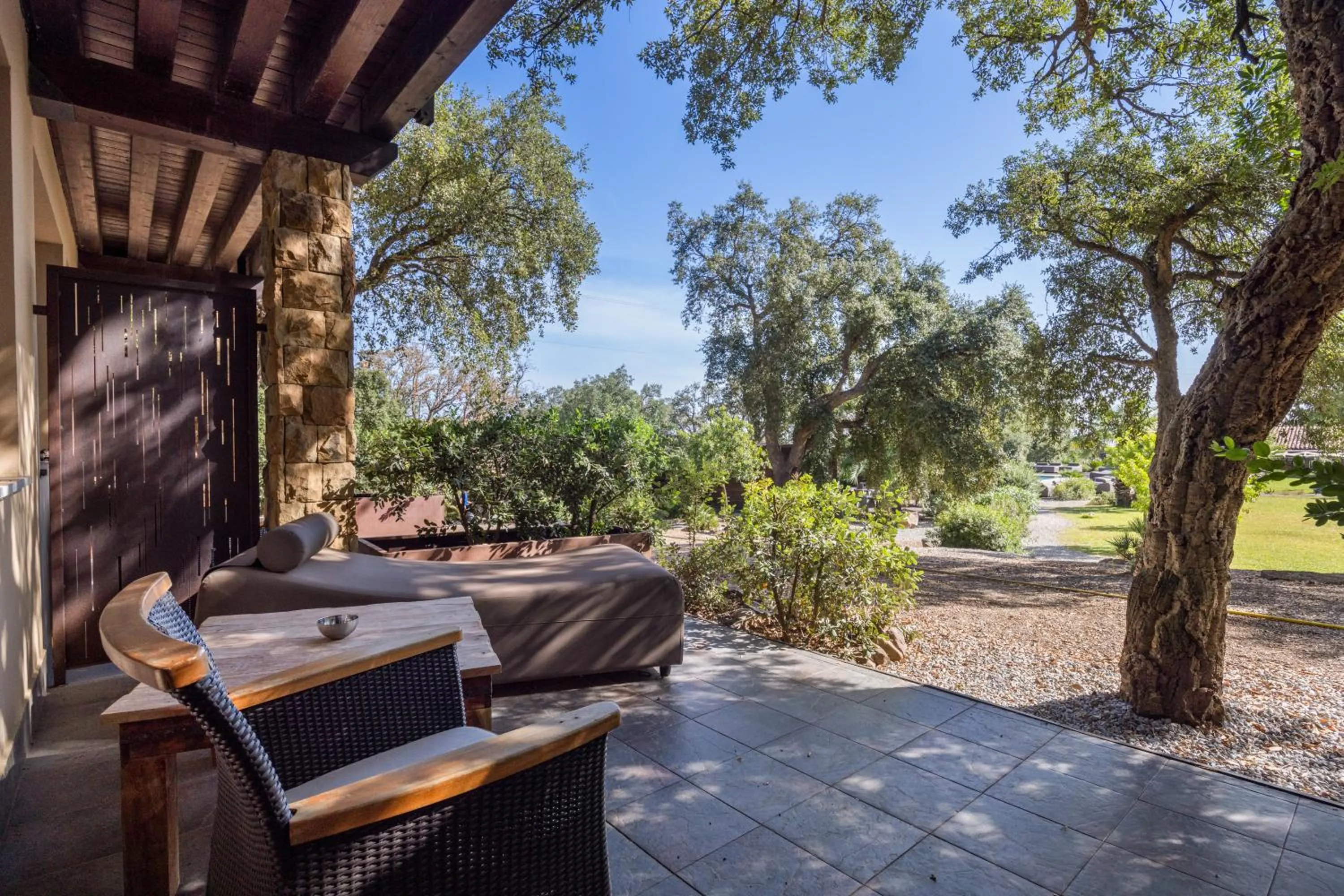 Balcony/Terrace in Vallegrande Nature Resort by Geocharme
