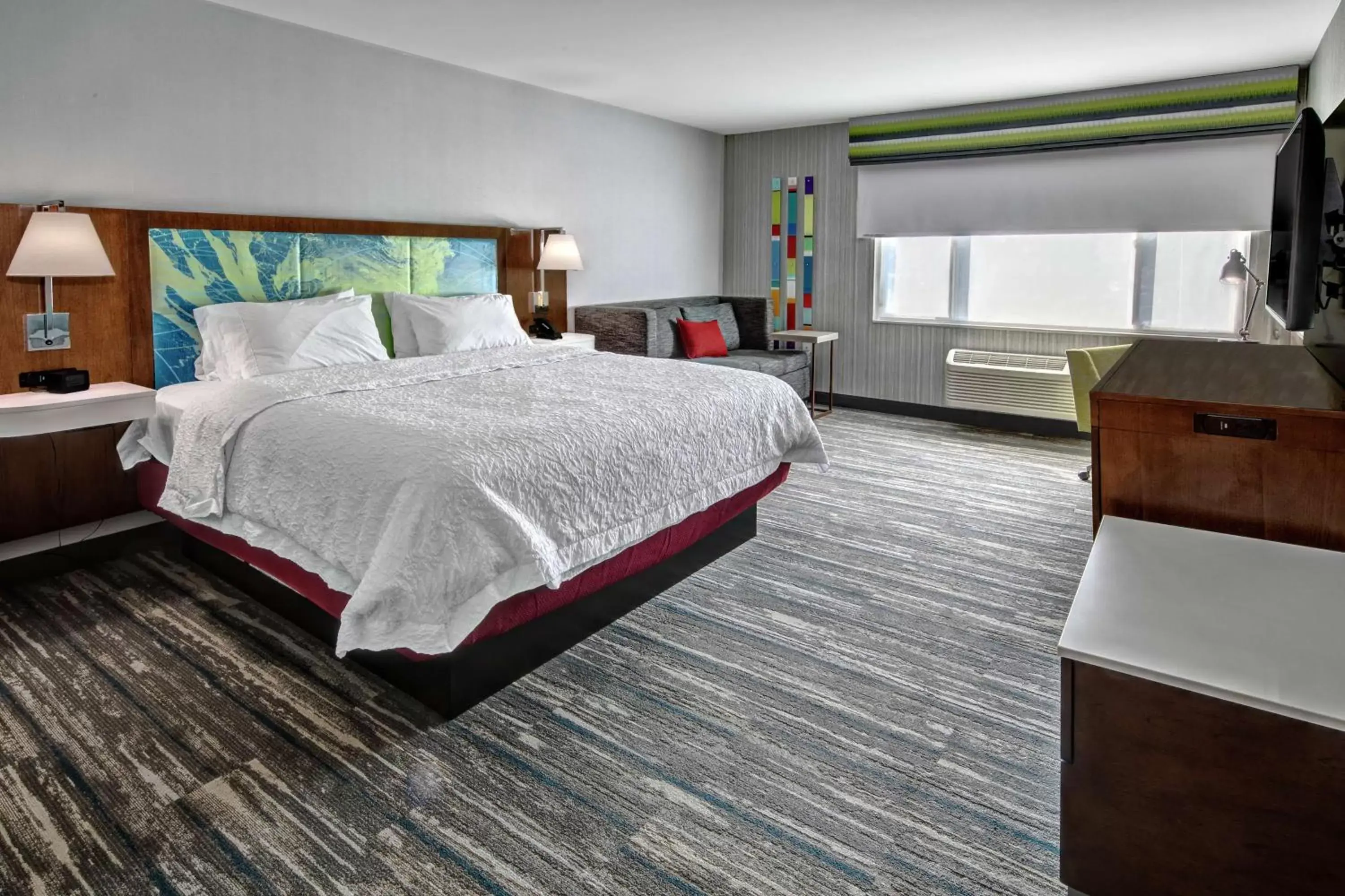 Bedroom, Bed in Hampton by Hilton Encinitas-Cardiff Beach Area