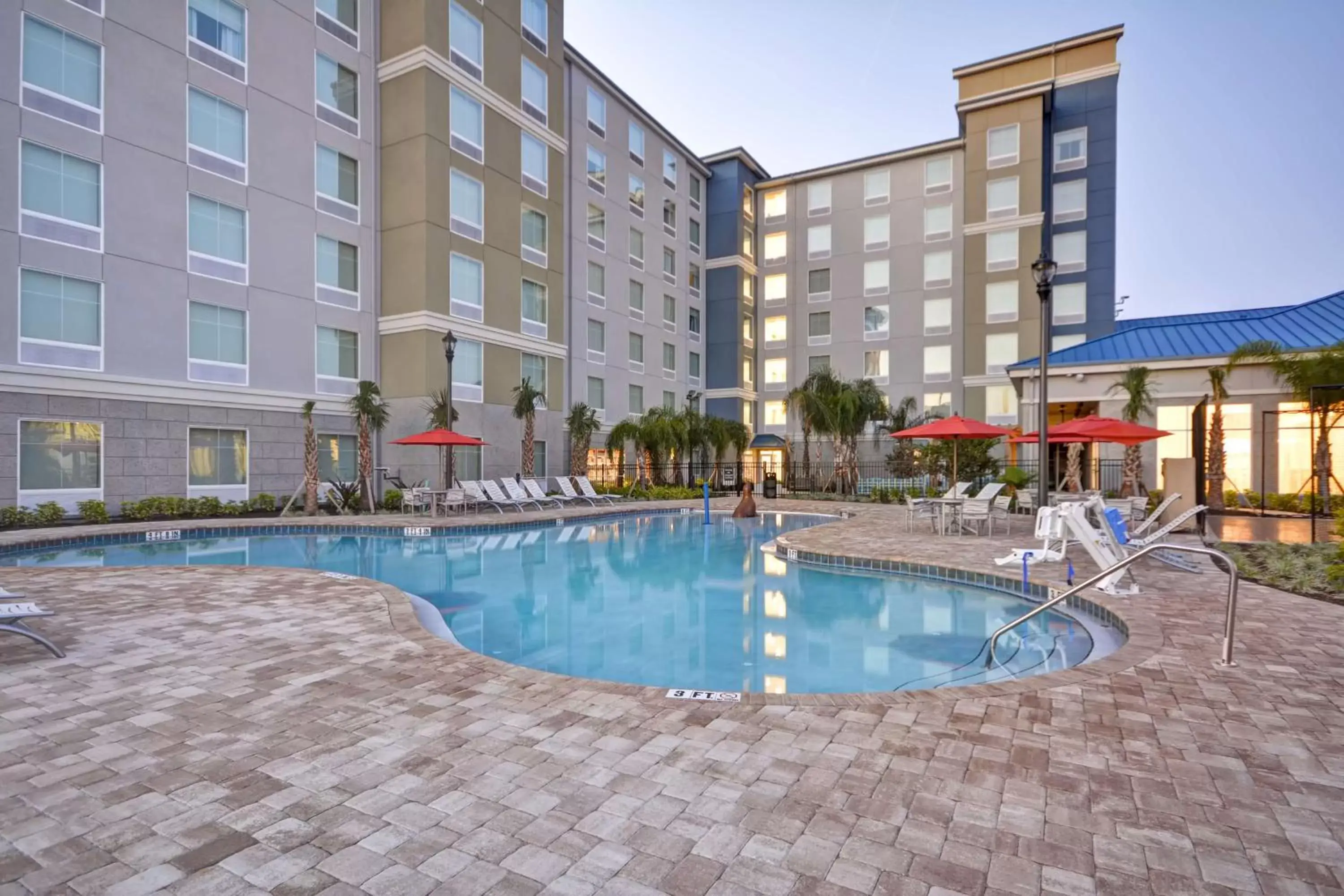 Pool view, Swimming Pool in Homewood Suites by Hilton Orlando Theme Parks