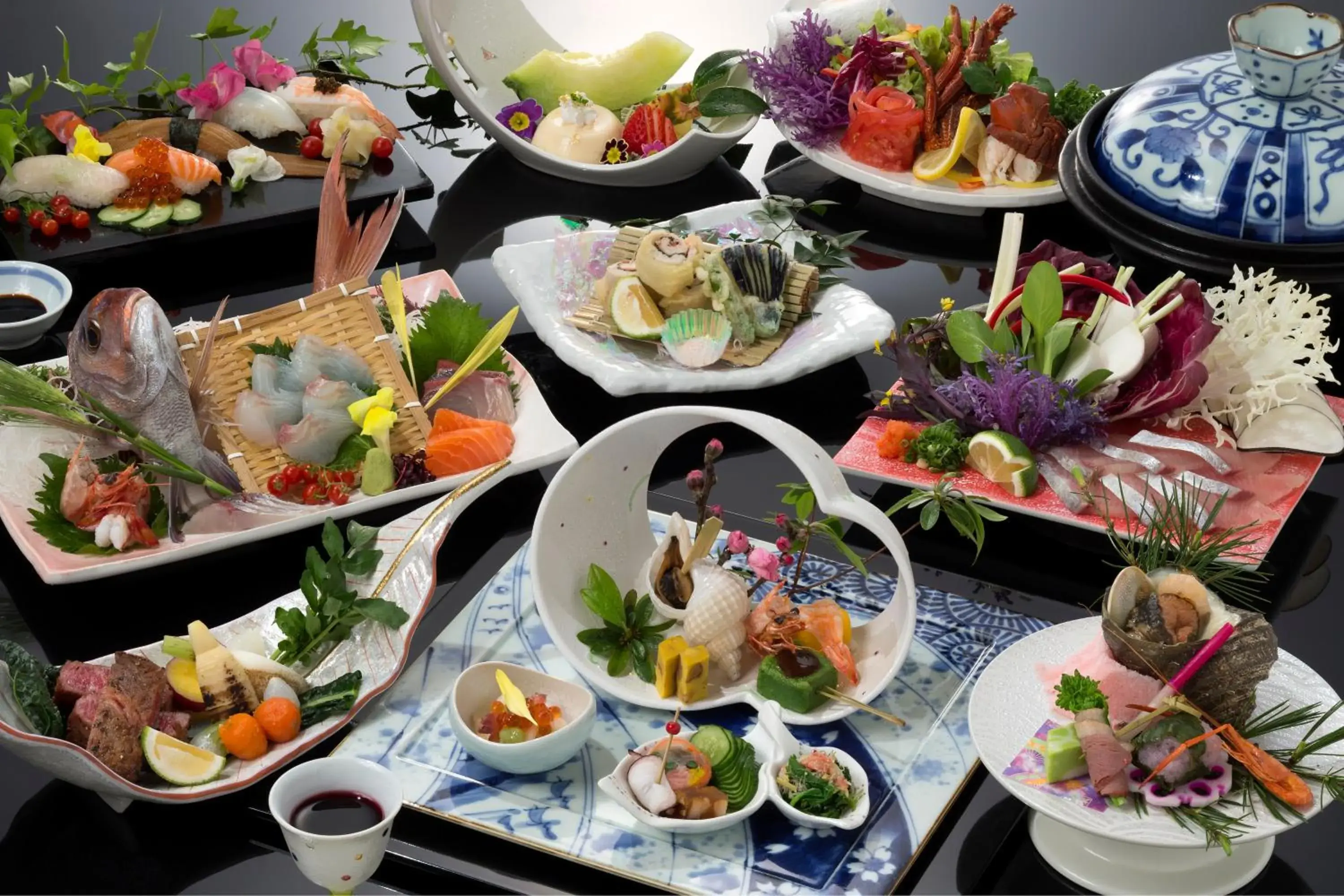 Food close-up in Ryochiku Bettei Hotel