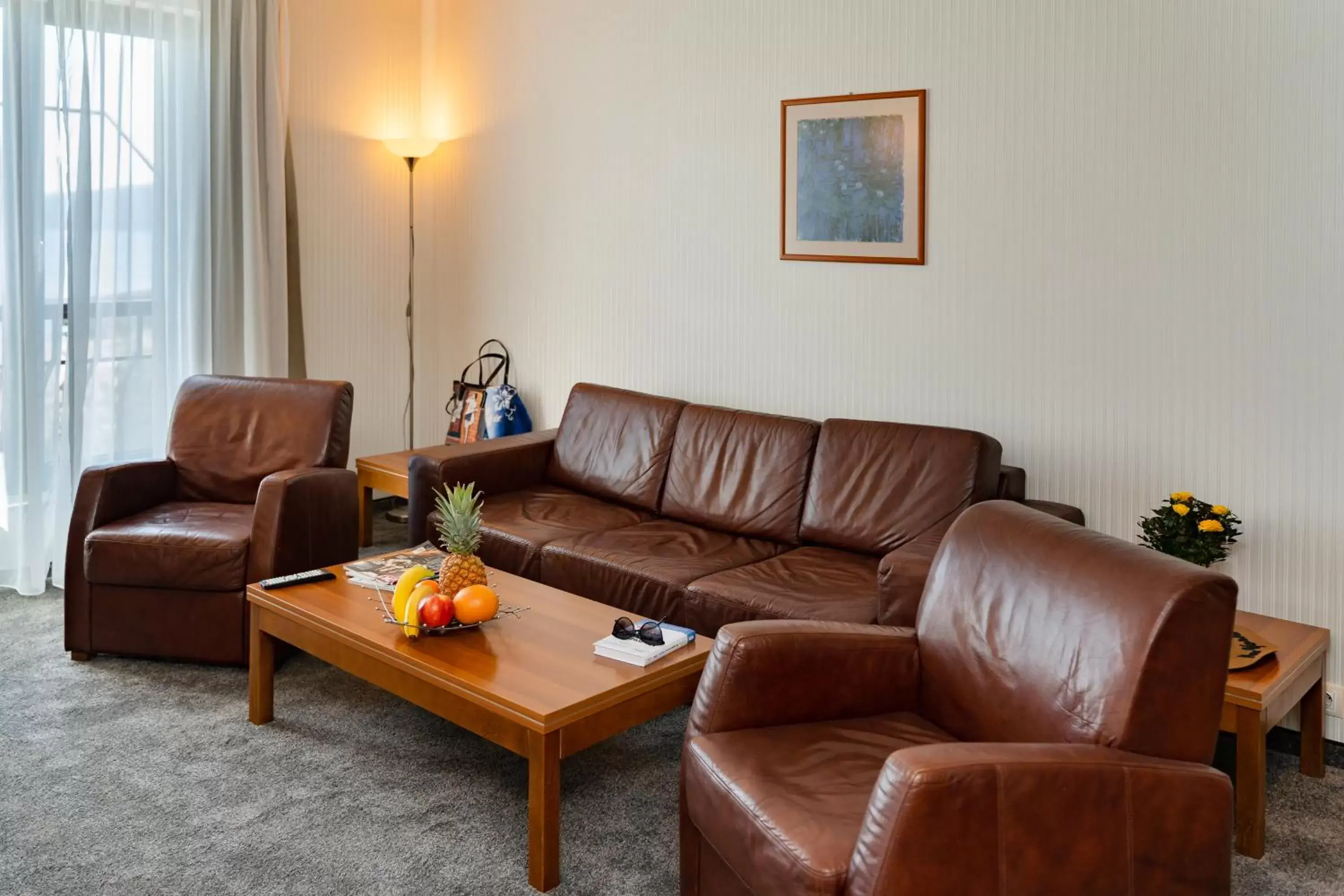 Seating Area in Panorama Hotel - Free EV Charging Station