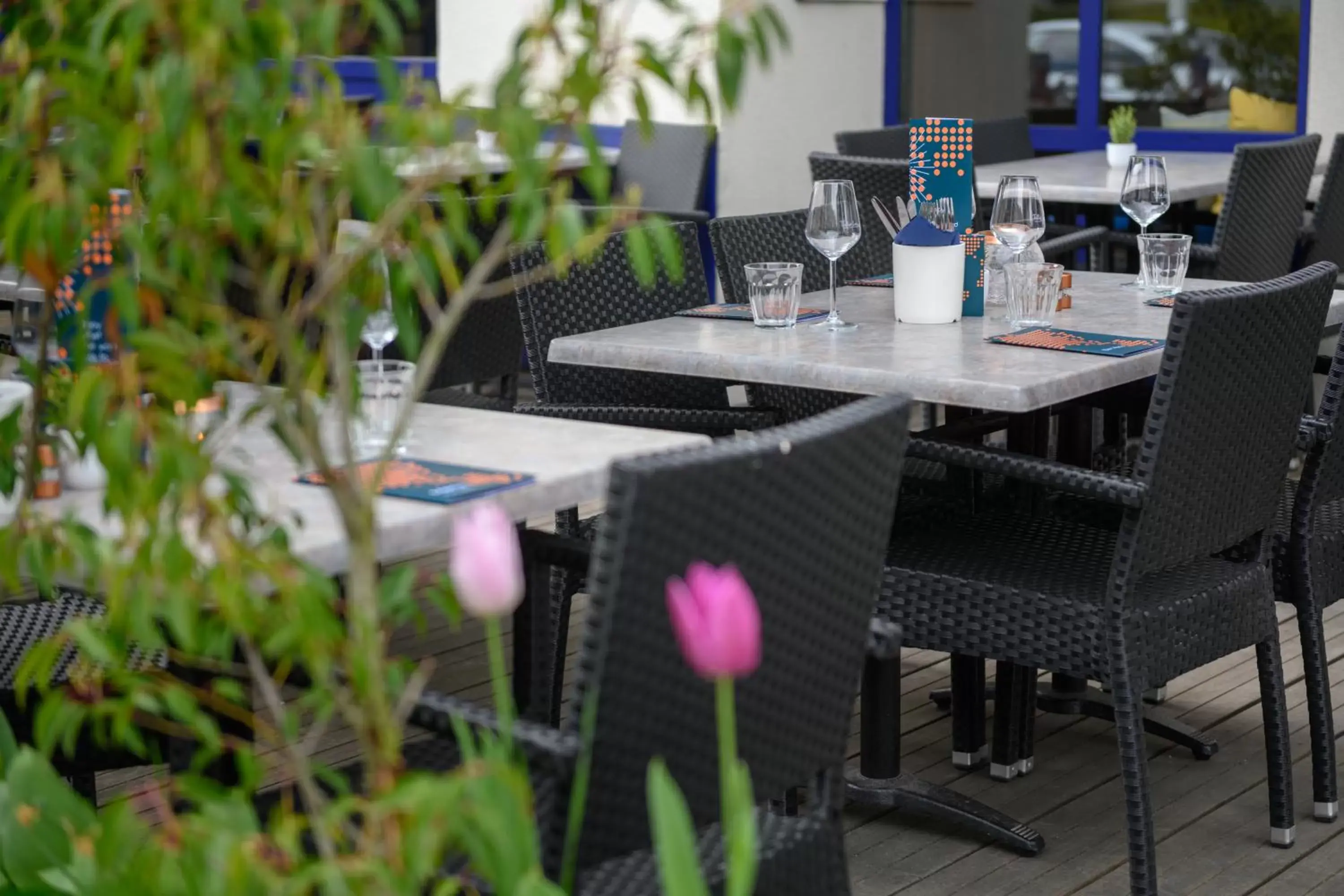 Balcony/Terrace, Restaurant/Places to Eat in Tulip Inn Antwerpen