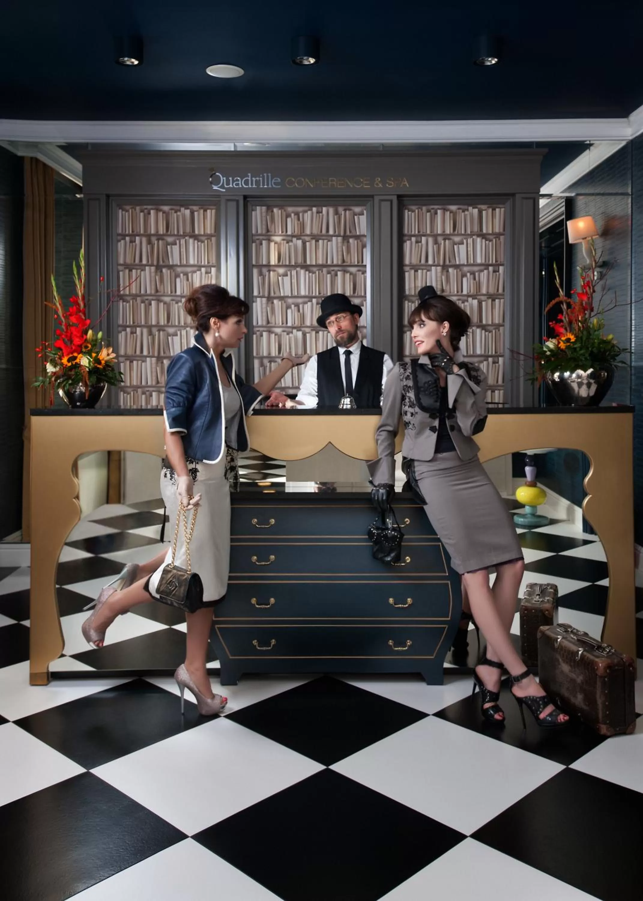 Lobby or reception in Relais & Châteaux Hotel Quadrille - Adults Only