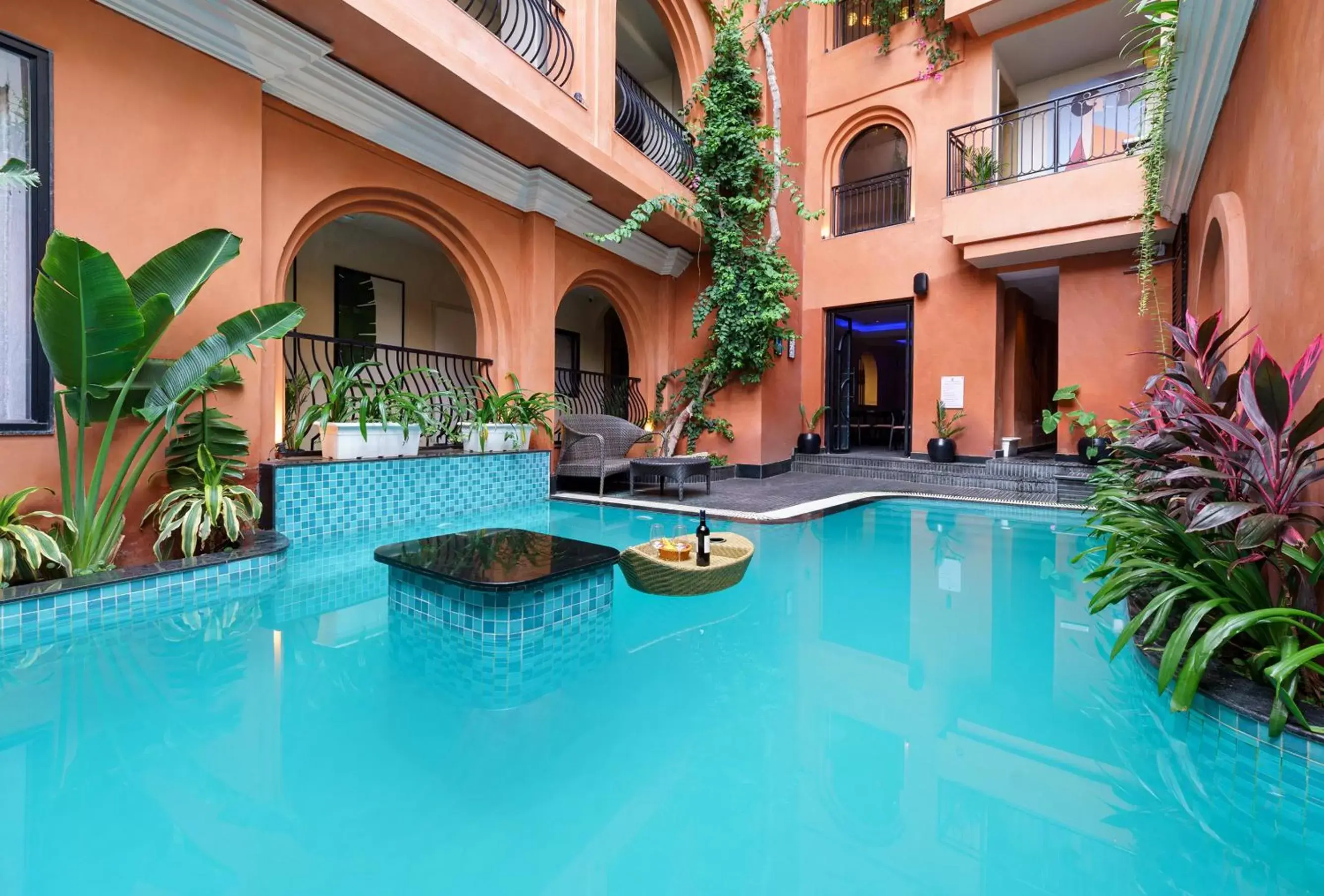 Swimming Pool in The Red Pier by Downtown Udaipur