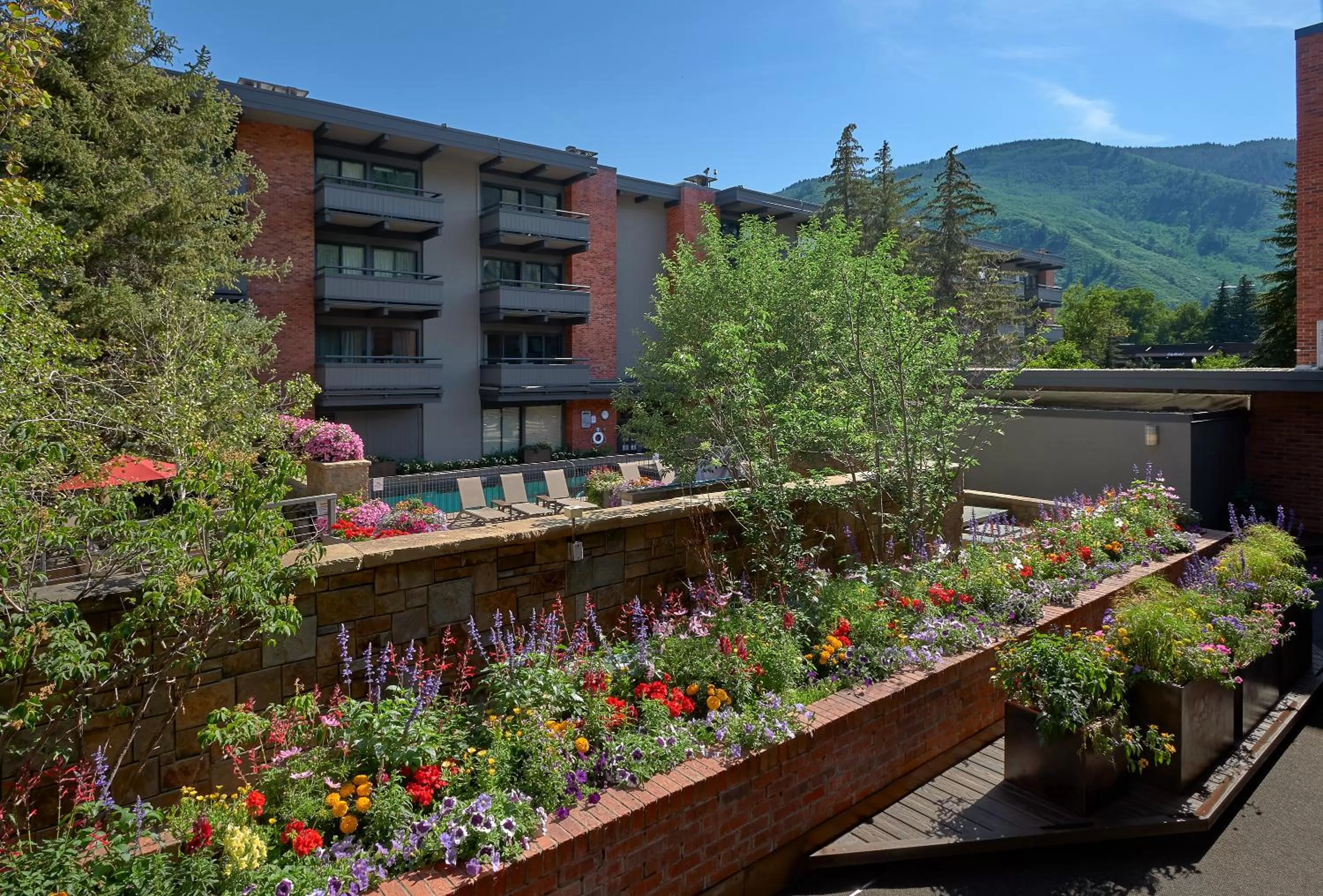 Bird's eye view in Aspen Square Condominium Hotel