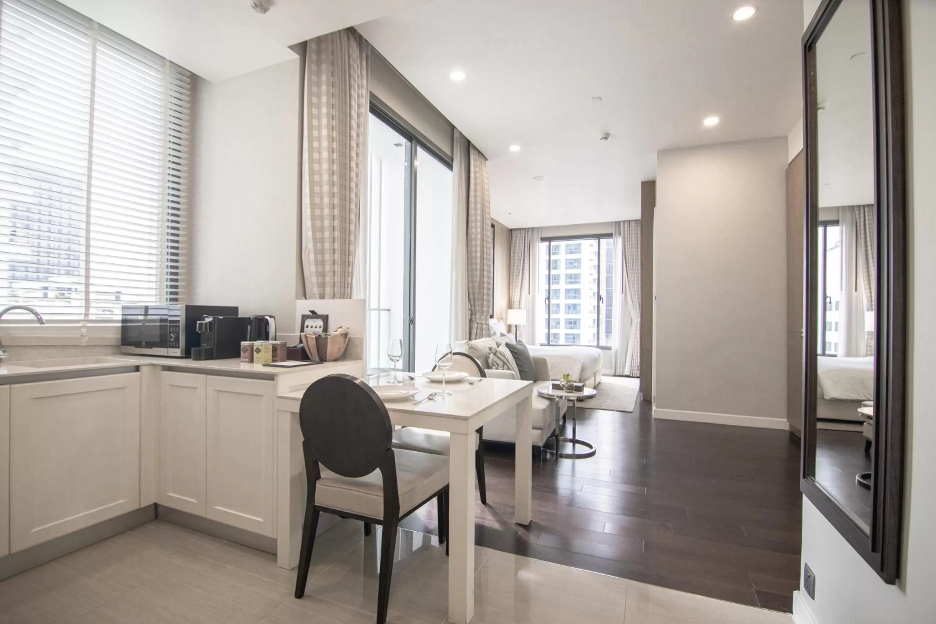 Living room in 137 Pillars Residences Bangkok