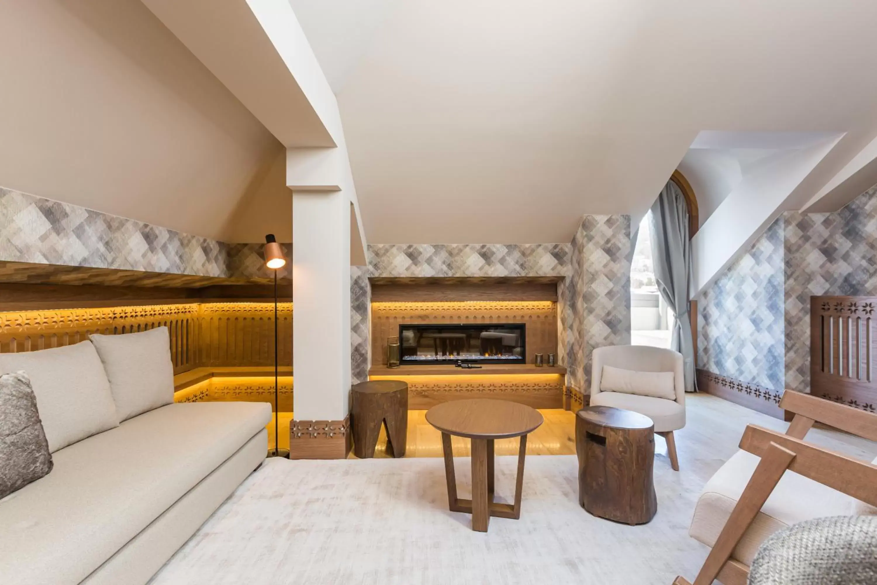 Living room, Seating Area in Grand Hotel Savoia Cortina d'Ampezzo, A Radisson Collection Hotel