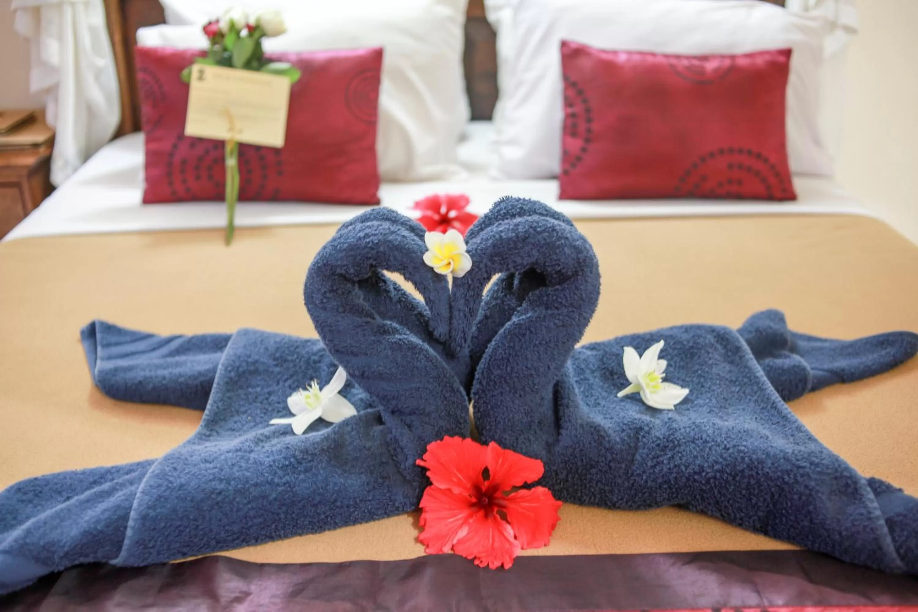 Bedroom, Bed in Nick's Pension