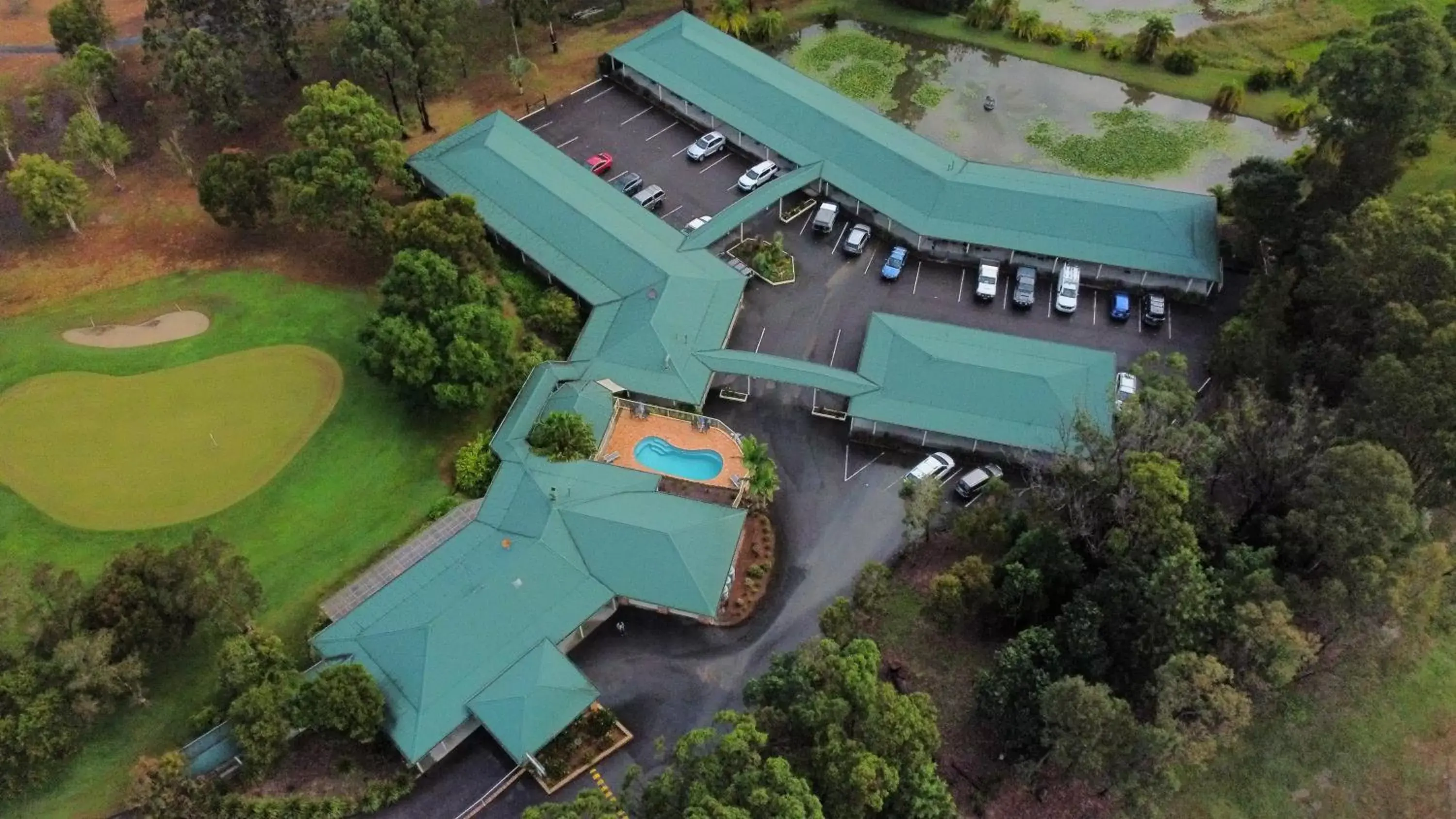 Bird's-eye View in Golf Club Motor Inn Wingham