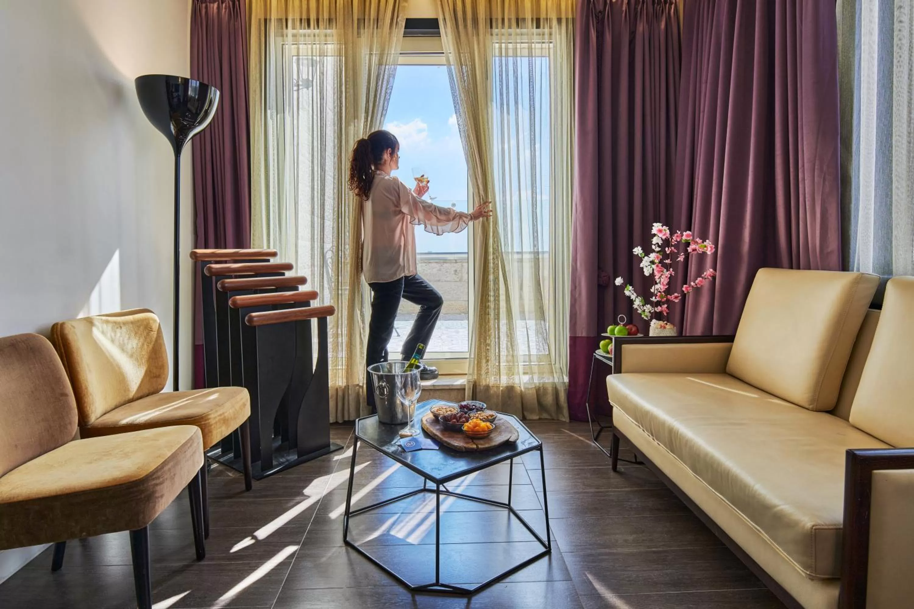 Living room in Lady Stern Jerusalem Hotel