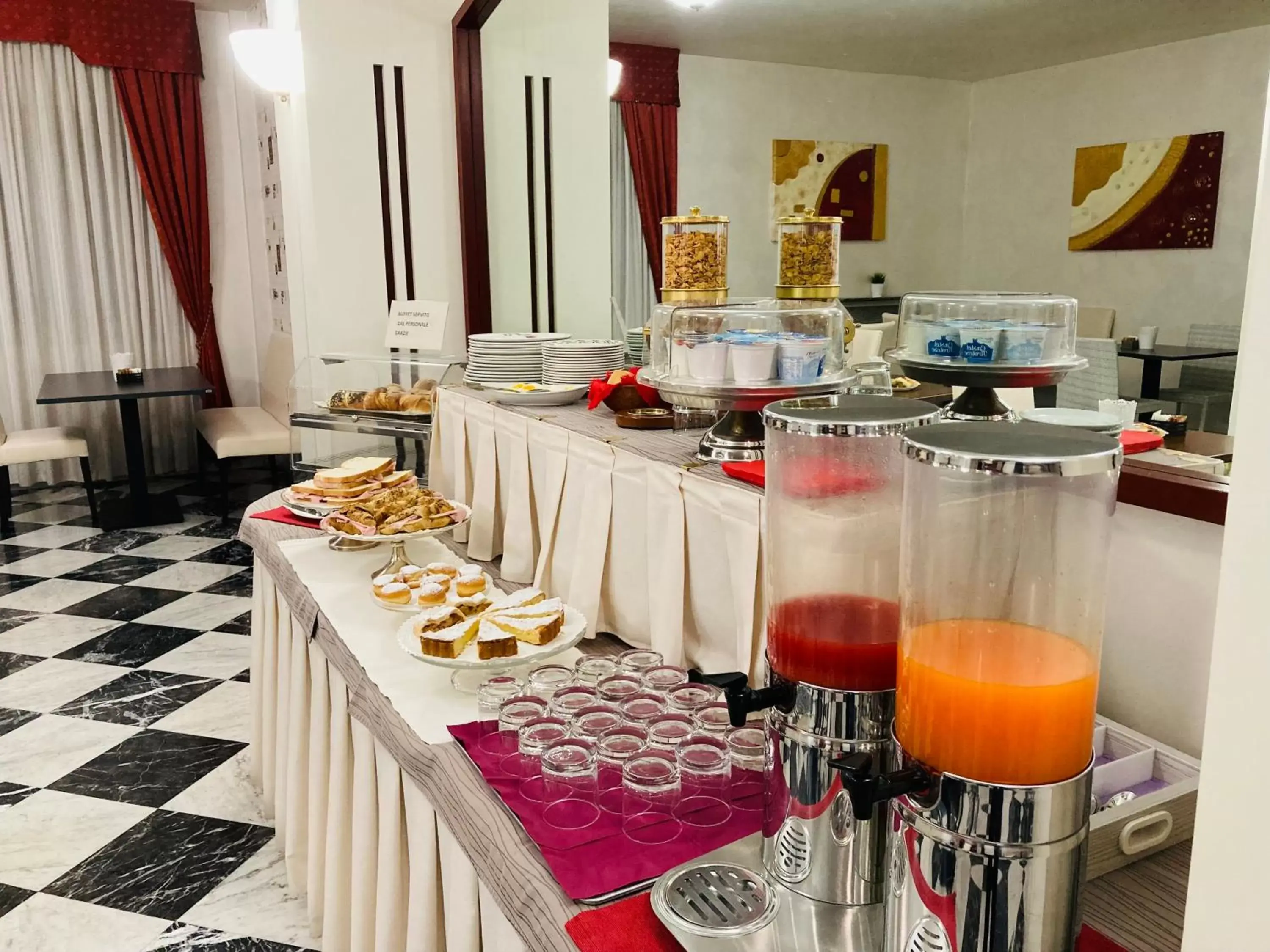 Buffet breakfast in Hotel Master