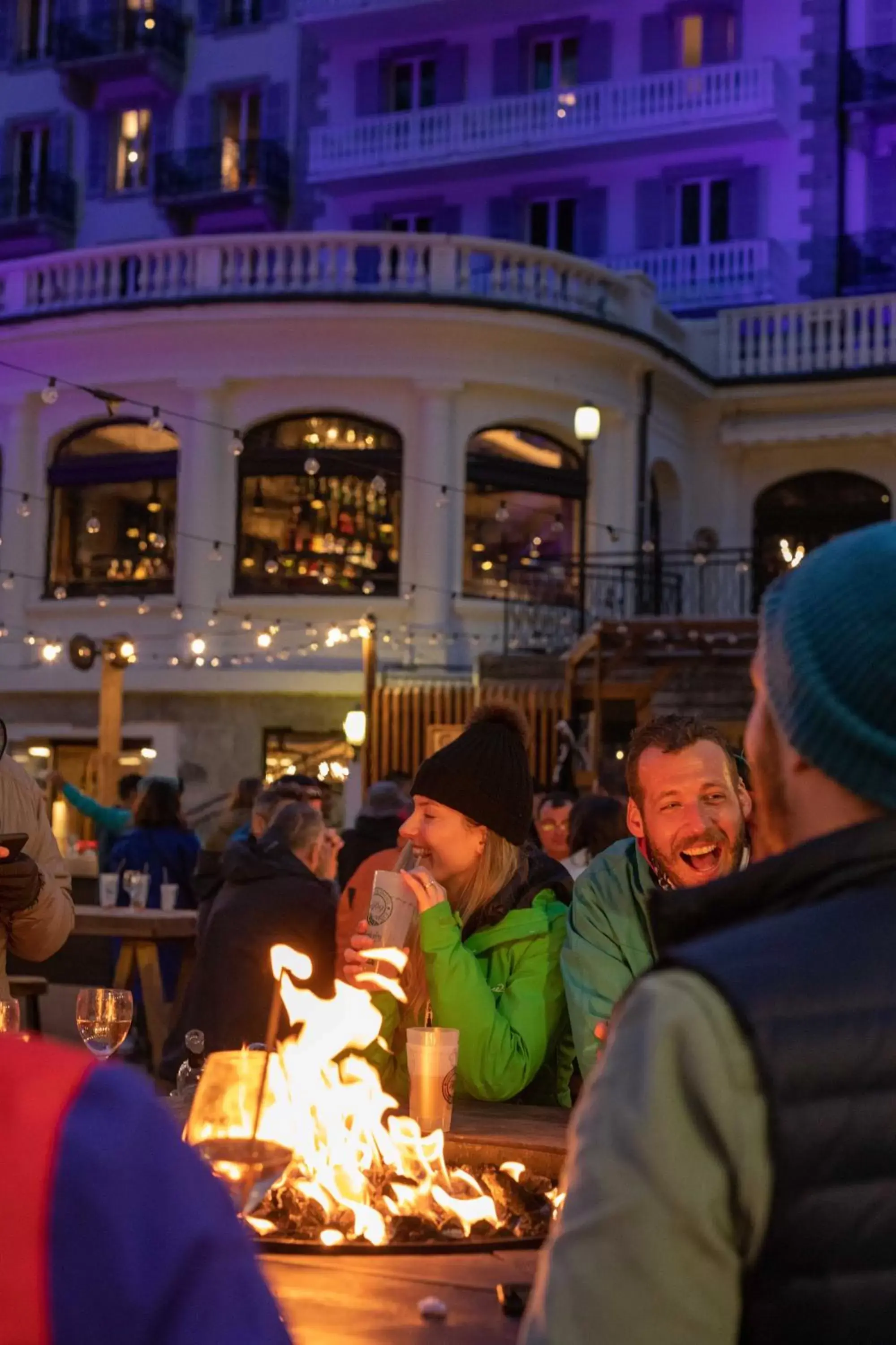 Guests in La Folie Douce Hotels Chamonix